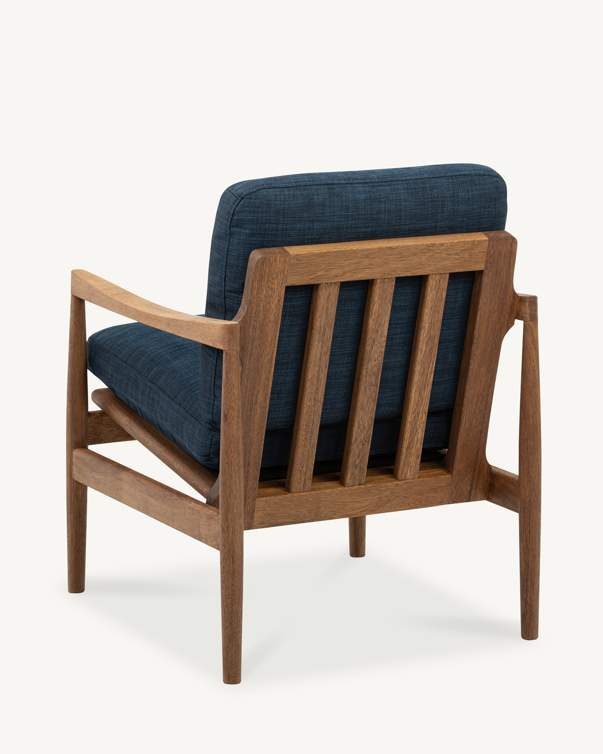 Den Armchair - Walnut & Fabric