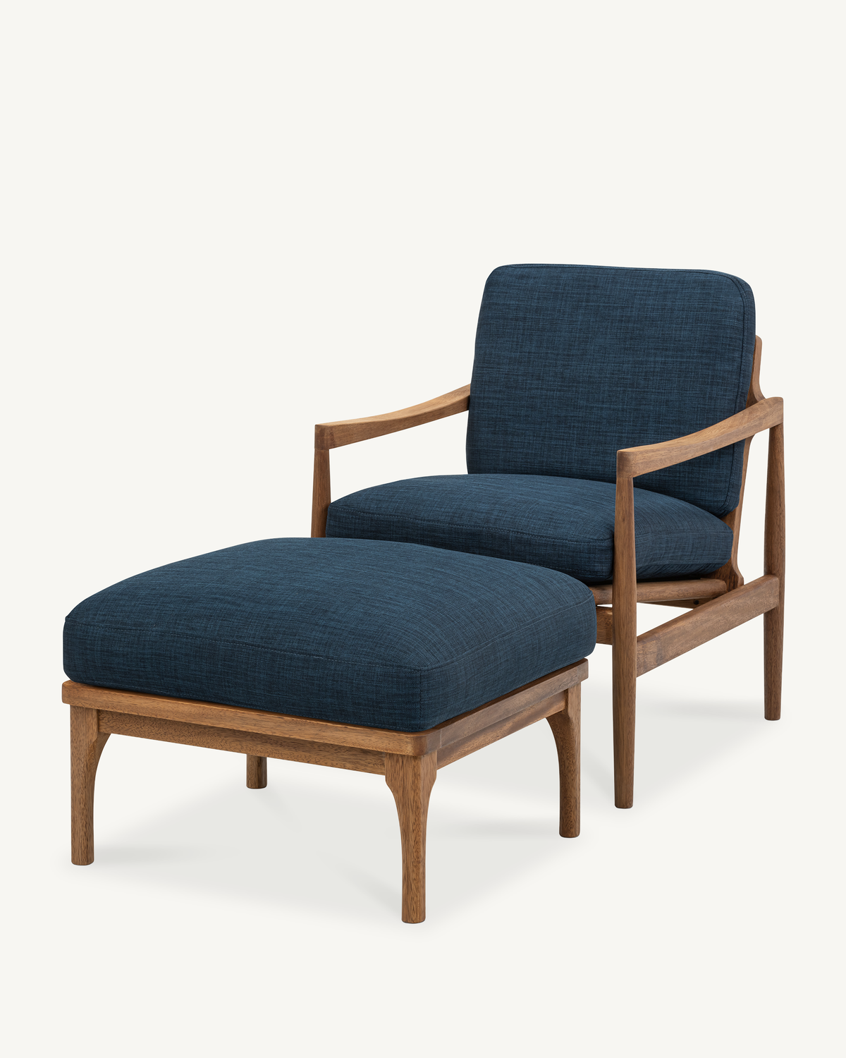 Den Armchair - Walnut & Fabric