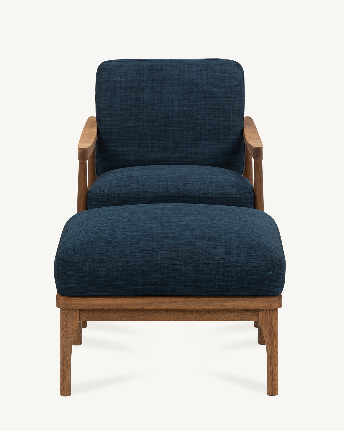 Den Armchair - Walnut & Fabric