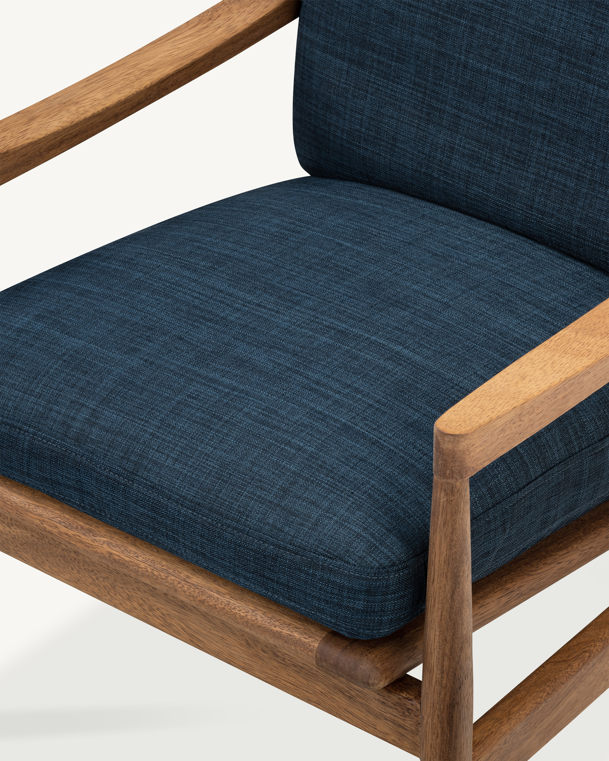 Den Armchair - Walnut & Fabric