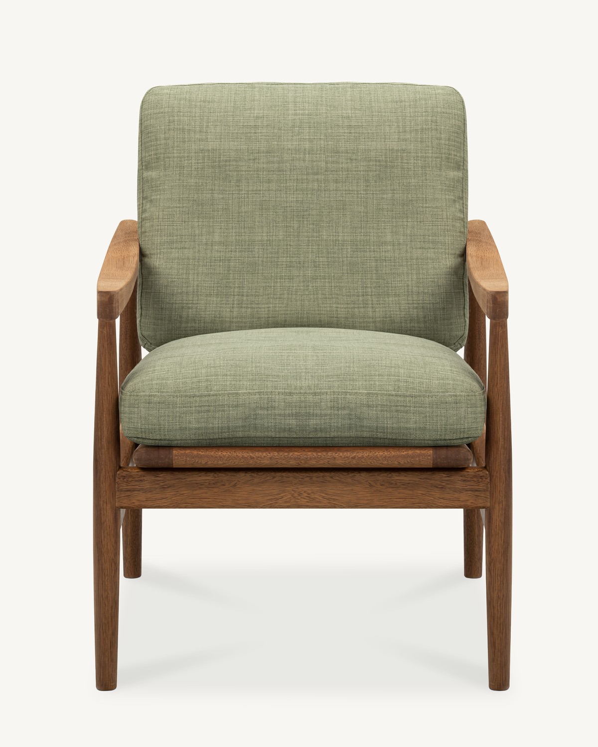 Den Armchair - Walnut & Fabric