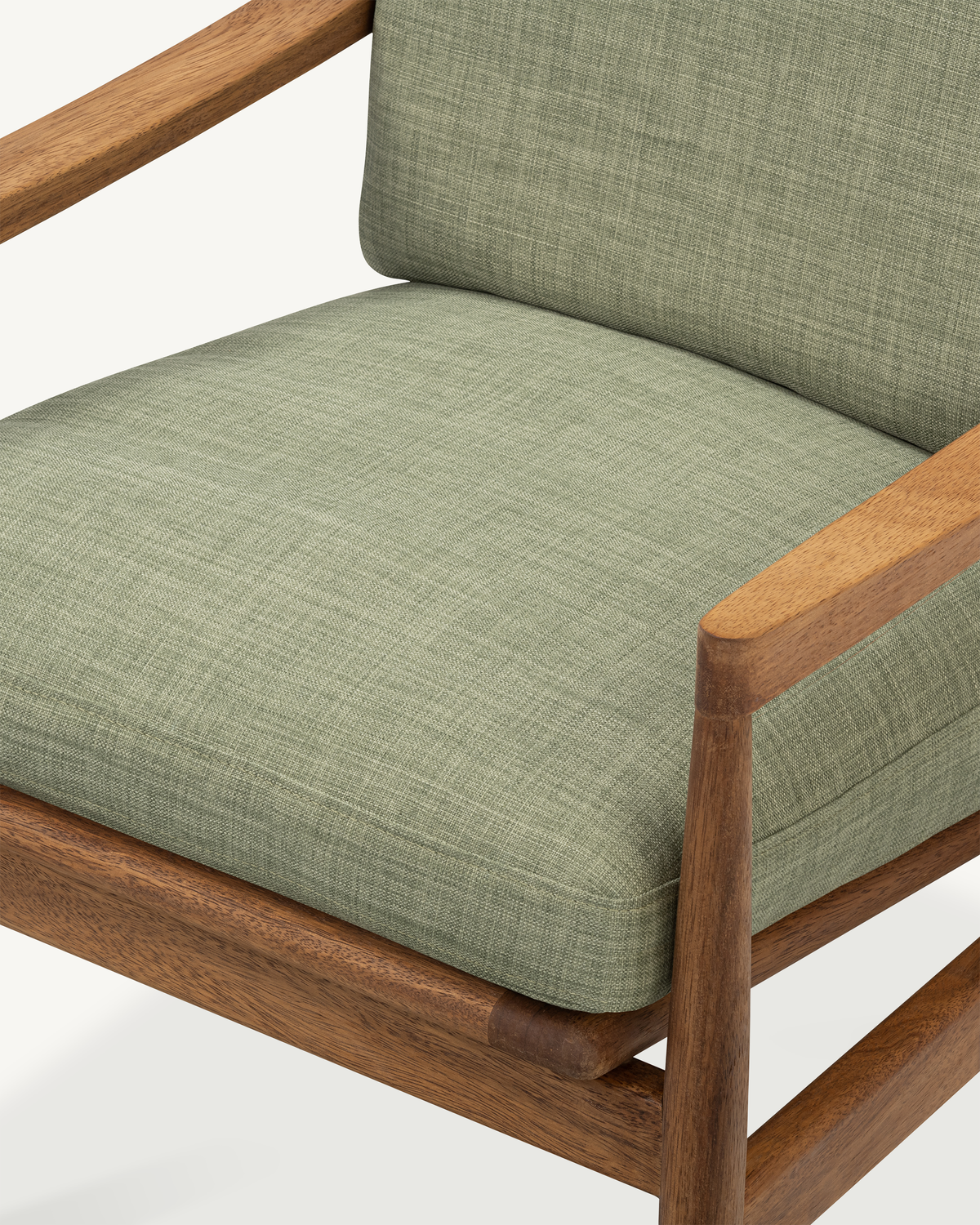 Den Armchair - Walnut & Fabric