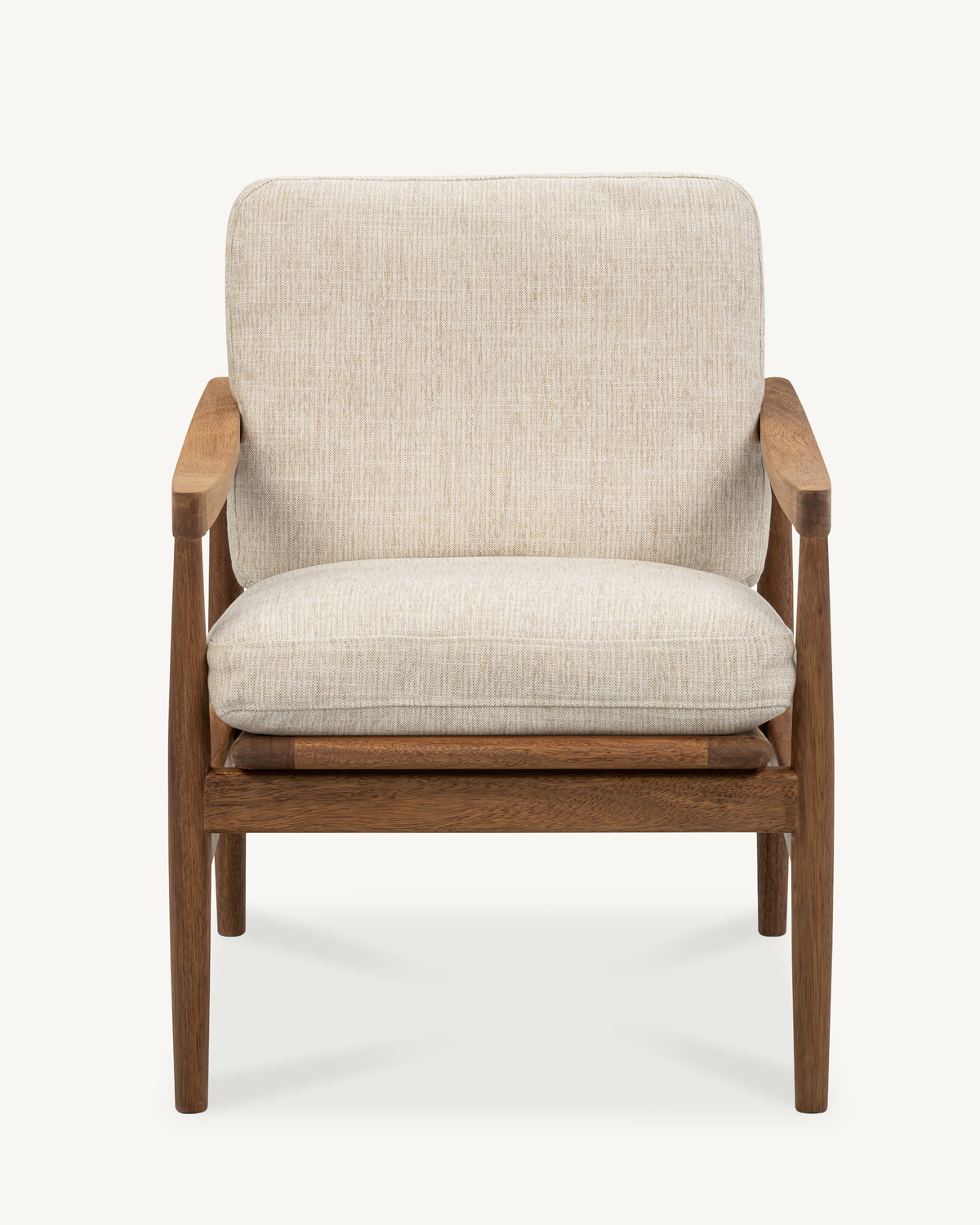 Den Armchair - Walnut & Fabric