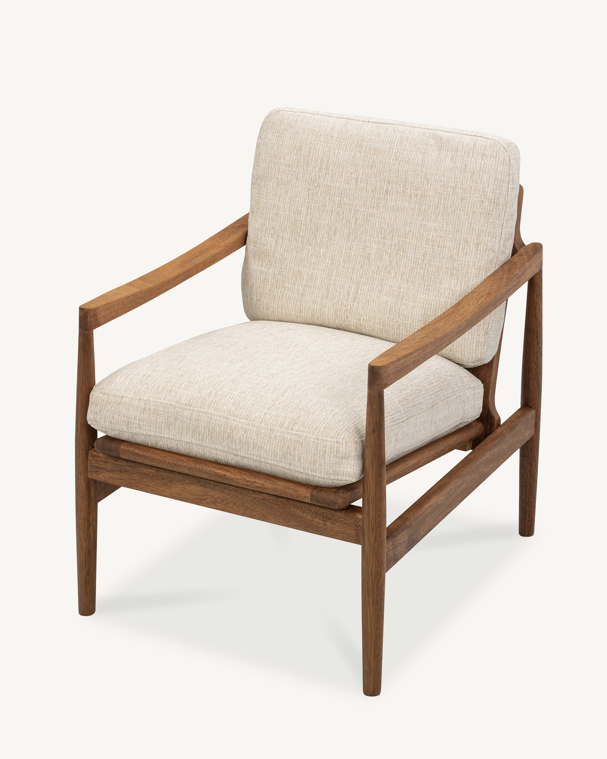 Den Armchair - Walnut & Fabric