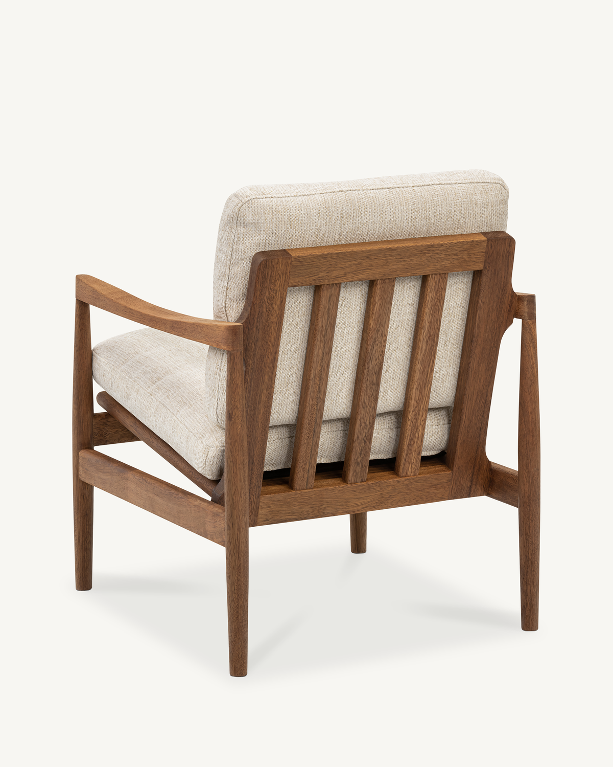Den Armchair - Walnut & Fabric