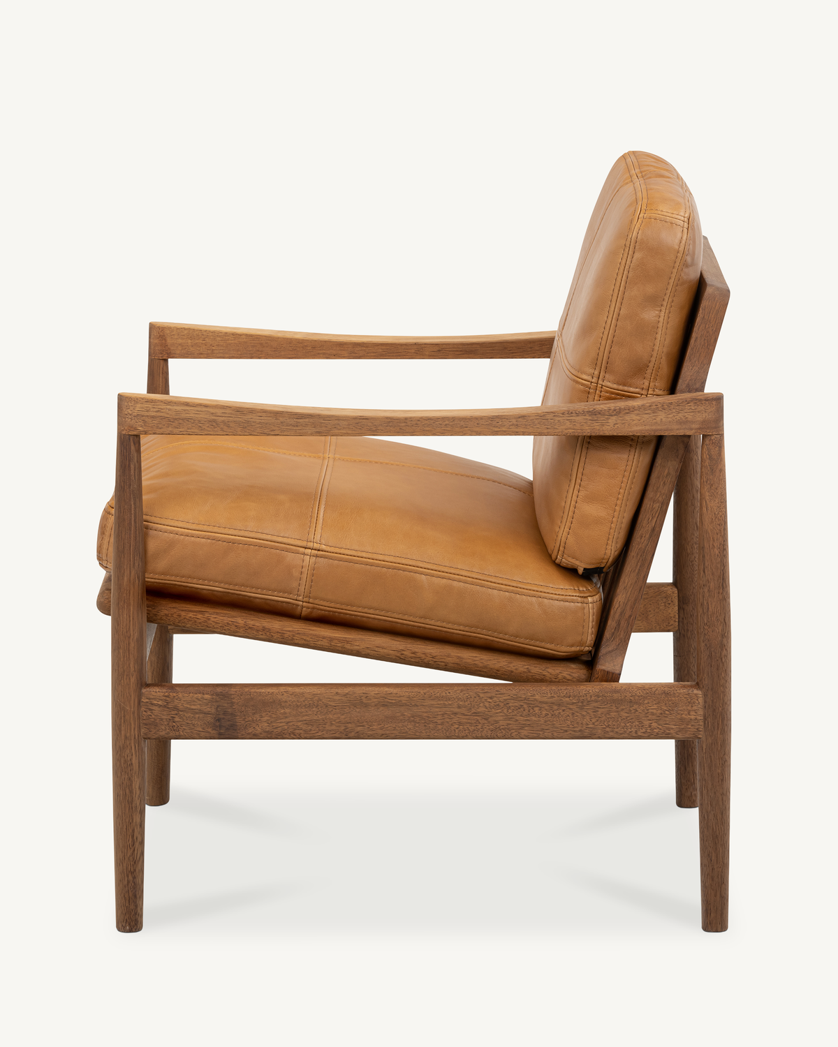 Den Armchair - Walnut & Leather