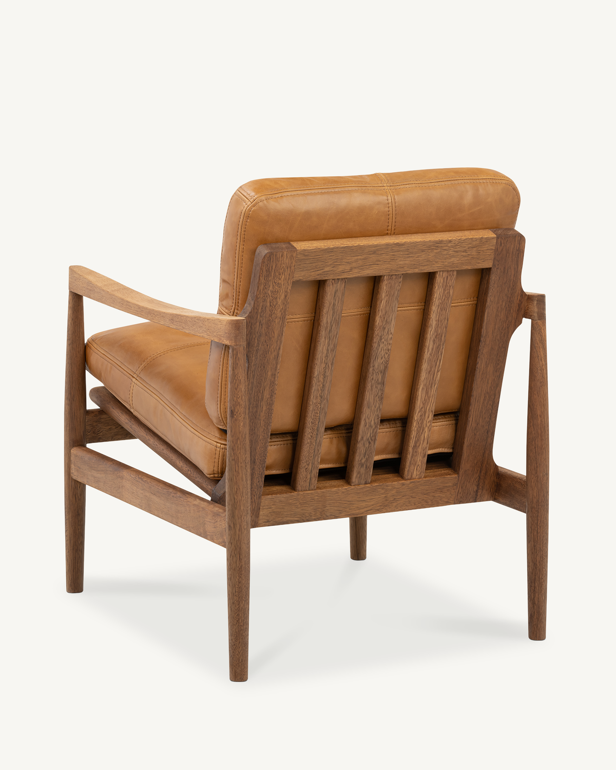 Den Armchair - Walnut & Leather