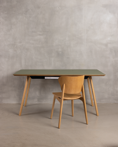 FIKA Oak Desk - Olive