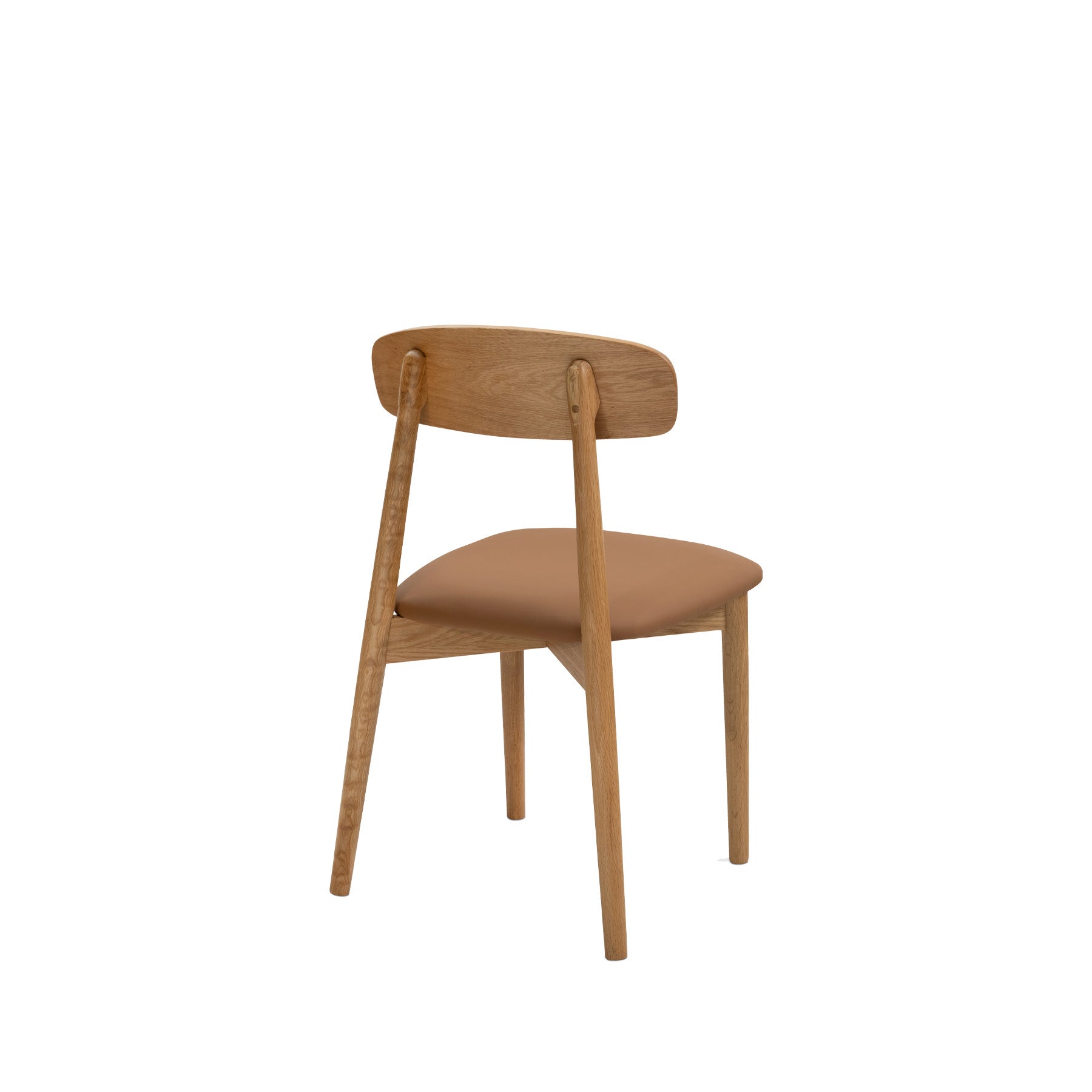 Forest 03 Cognac Leather Dining Chair
