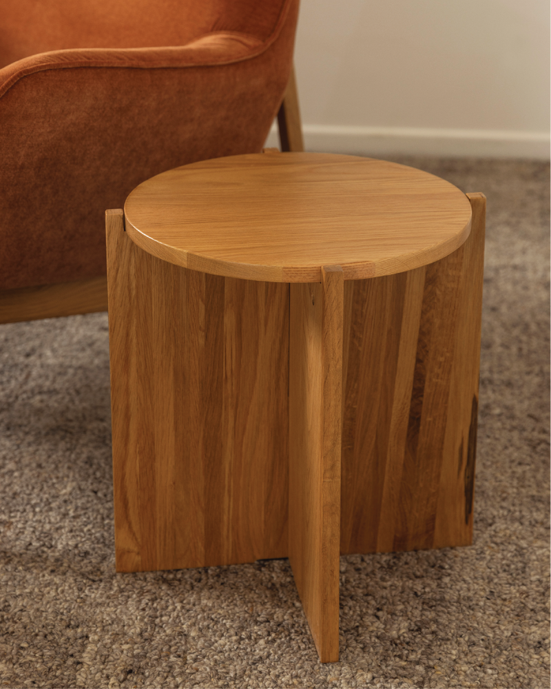 Forest Oak Round Side Table
