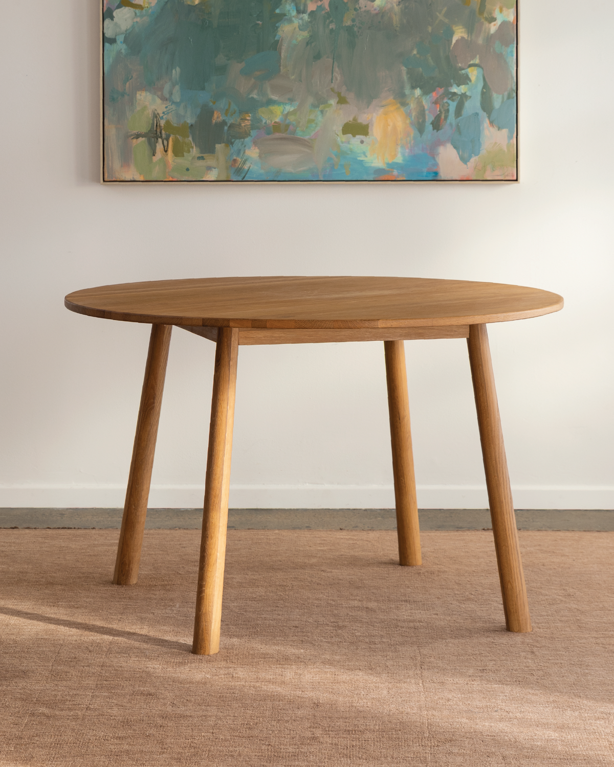 Forest 4 Seat Dining Table - Round, Oak Oiled | The Modern