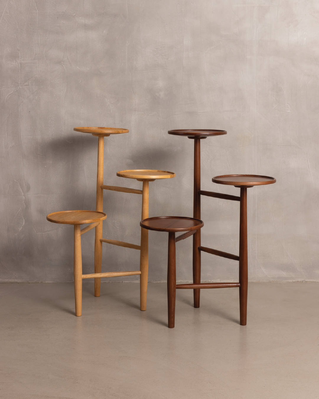 Hamar Plant Stand - Ash Walnut