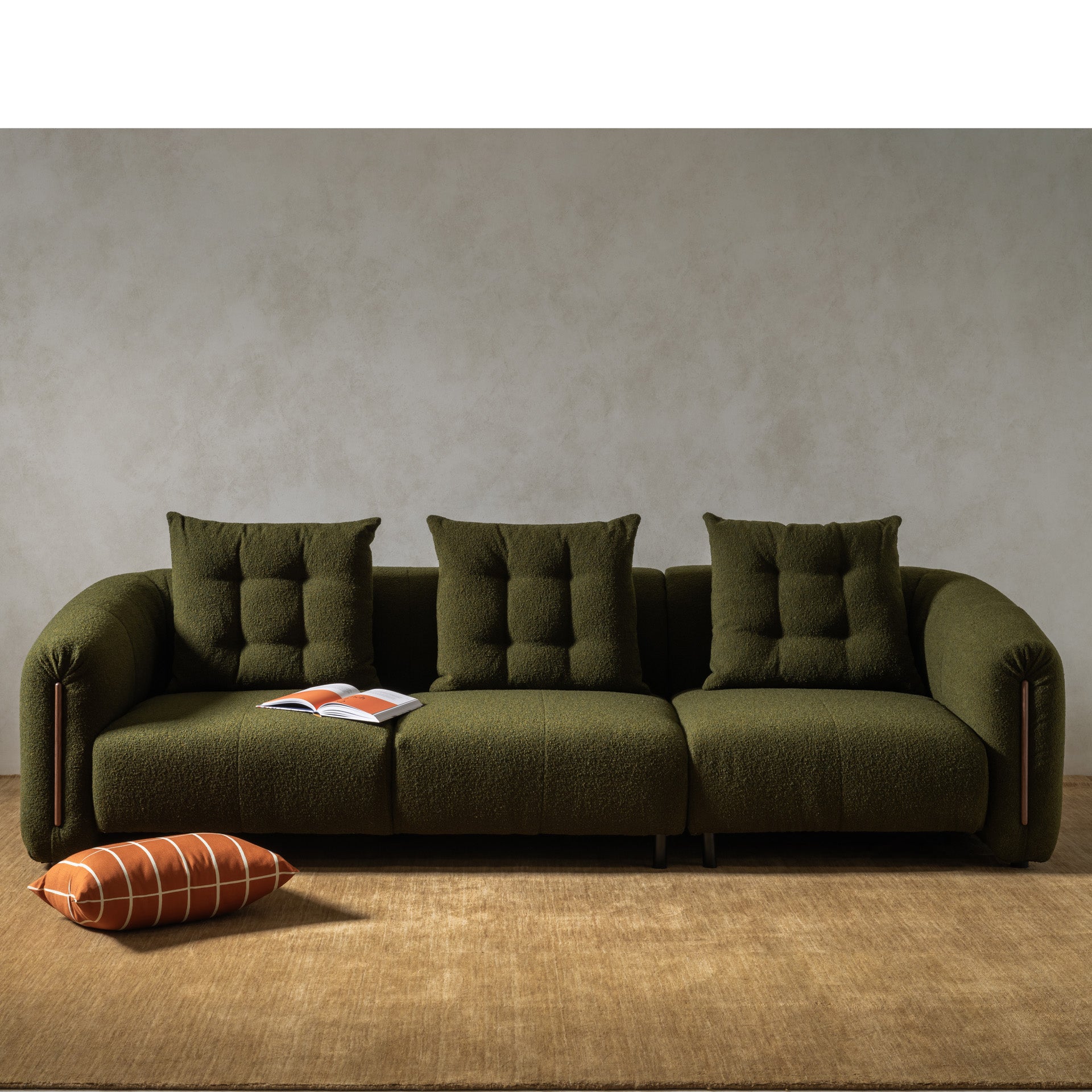 Kurva 4 Seat Sofa Moss