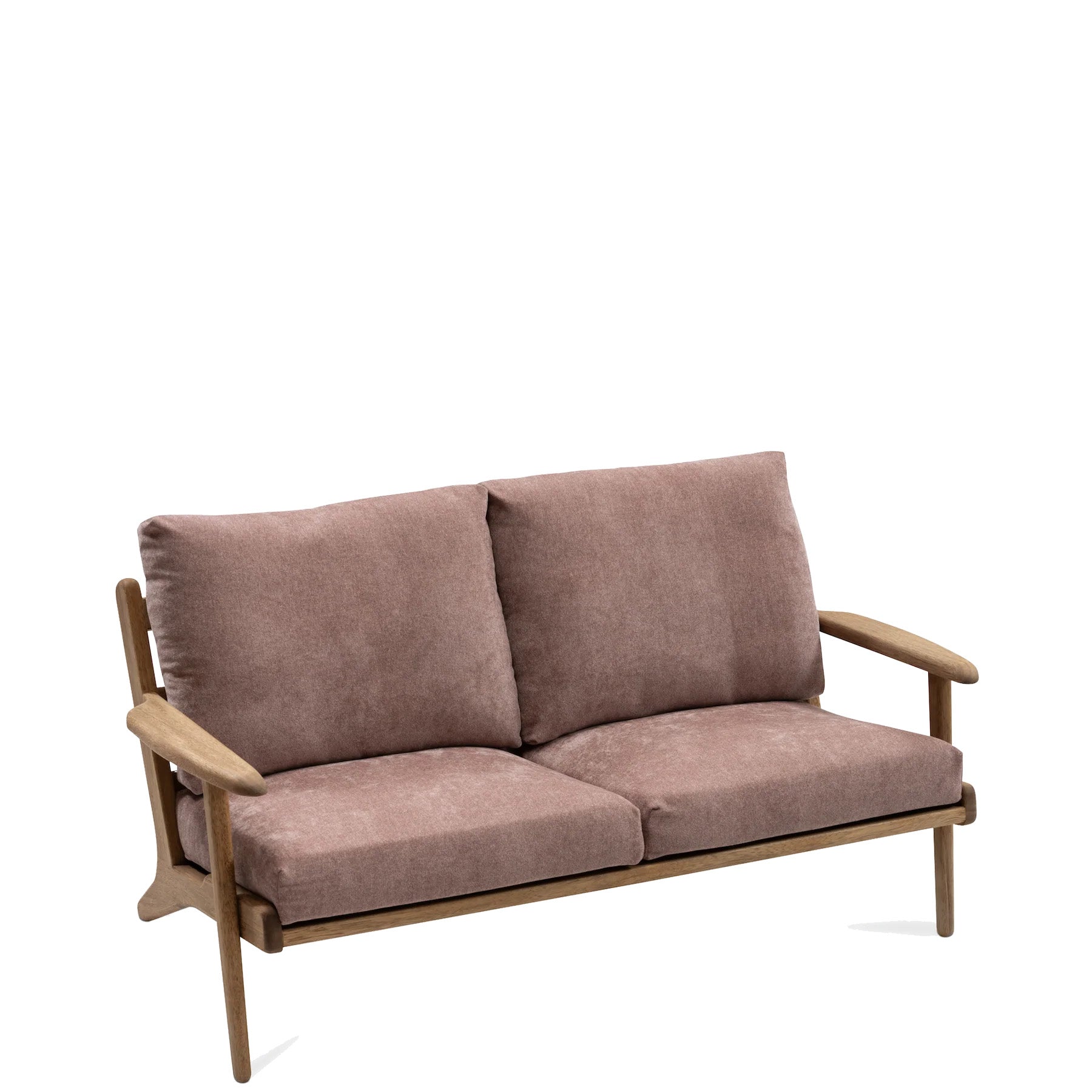 Map 2 Seat Sofa - Walnut/Fabric