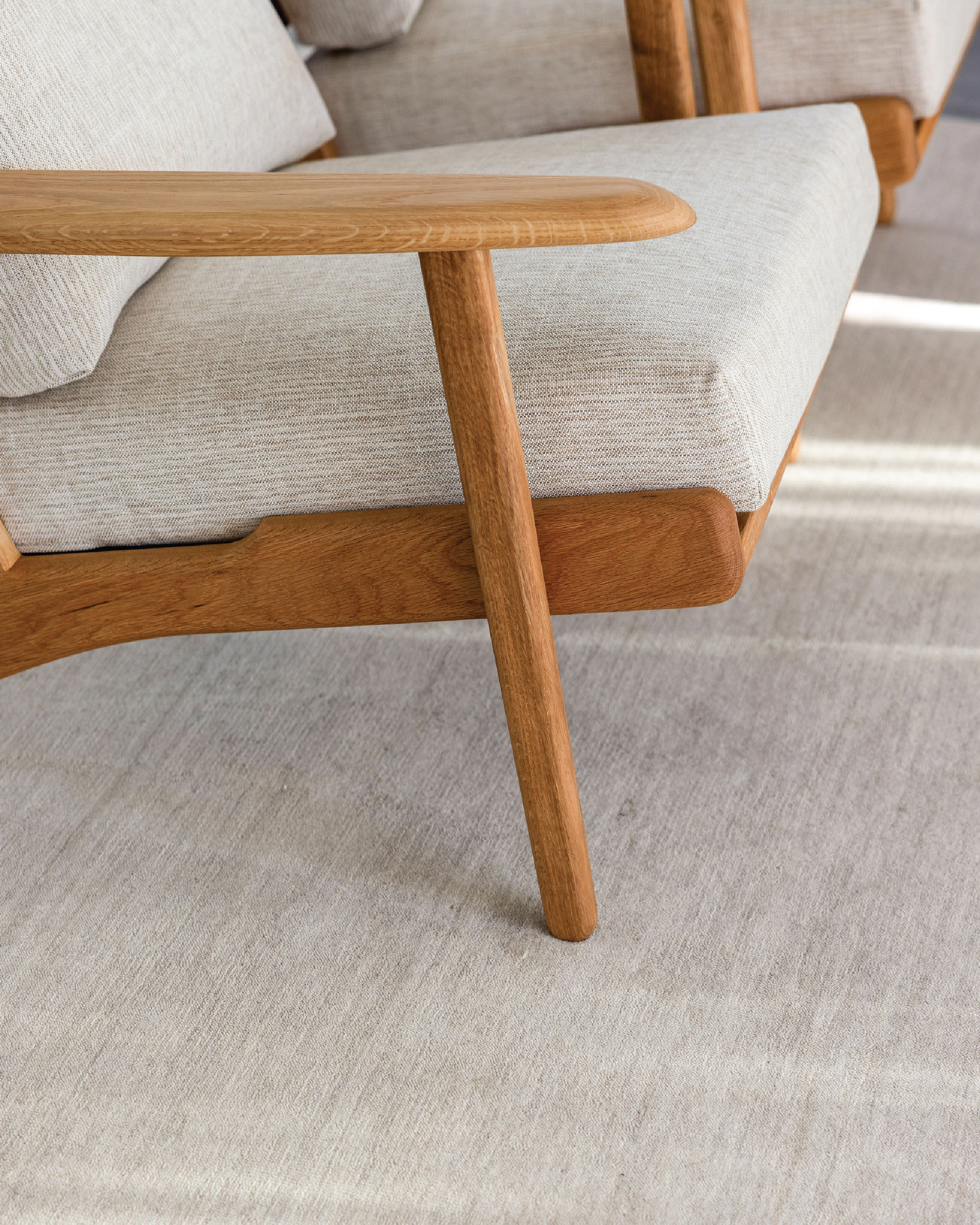 Map Armchair - Oak & Fabric