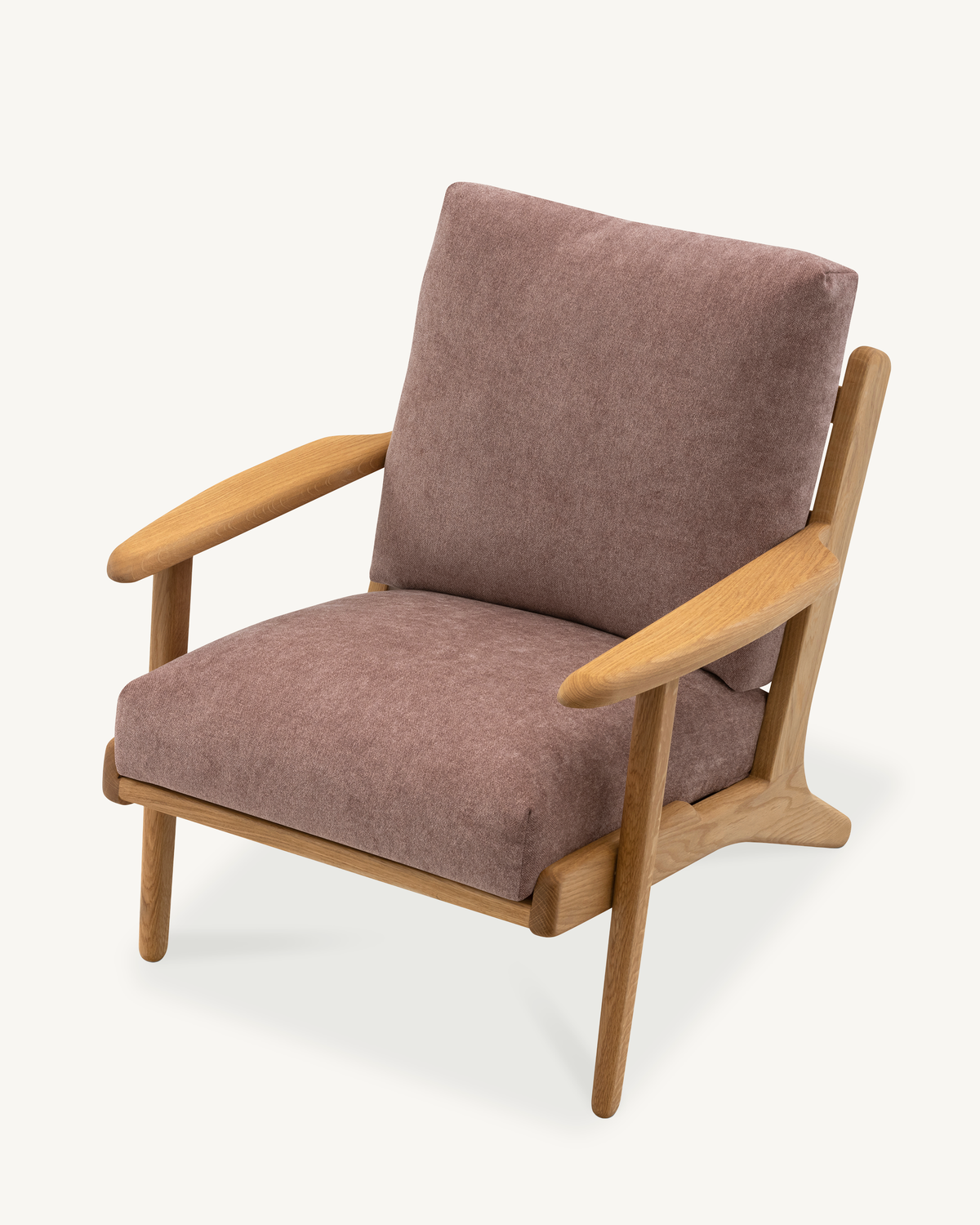 Map Armchair - Oak & Fabric