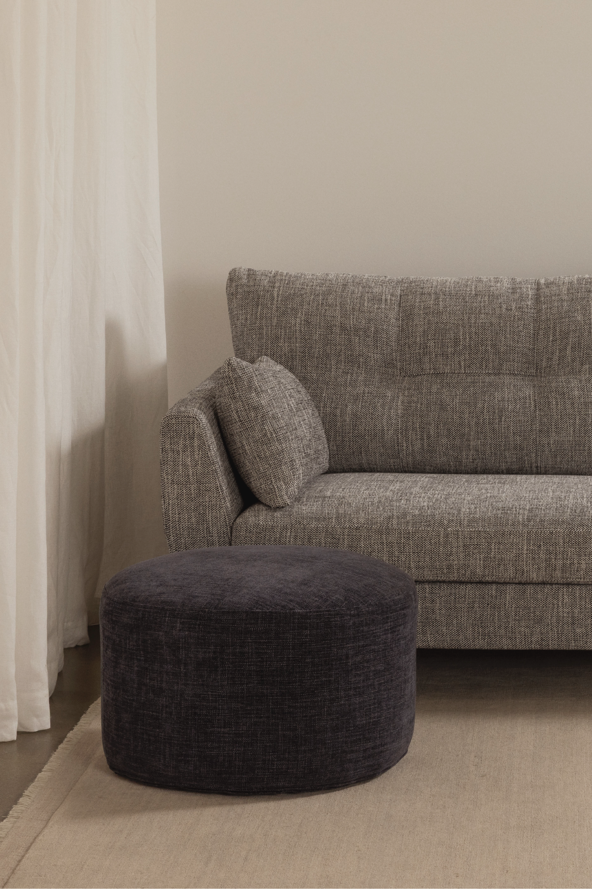 Metsa Sofa Large Ottoman Blue Smoke