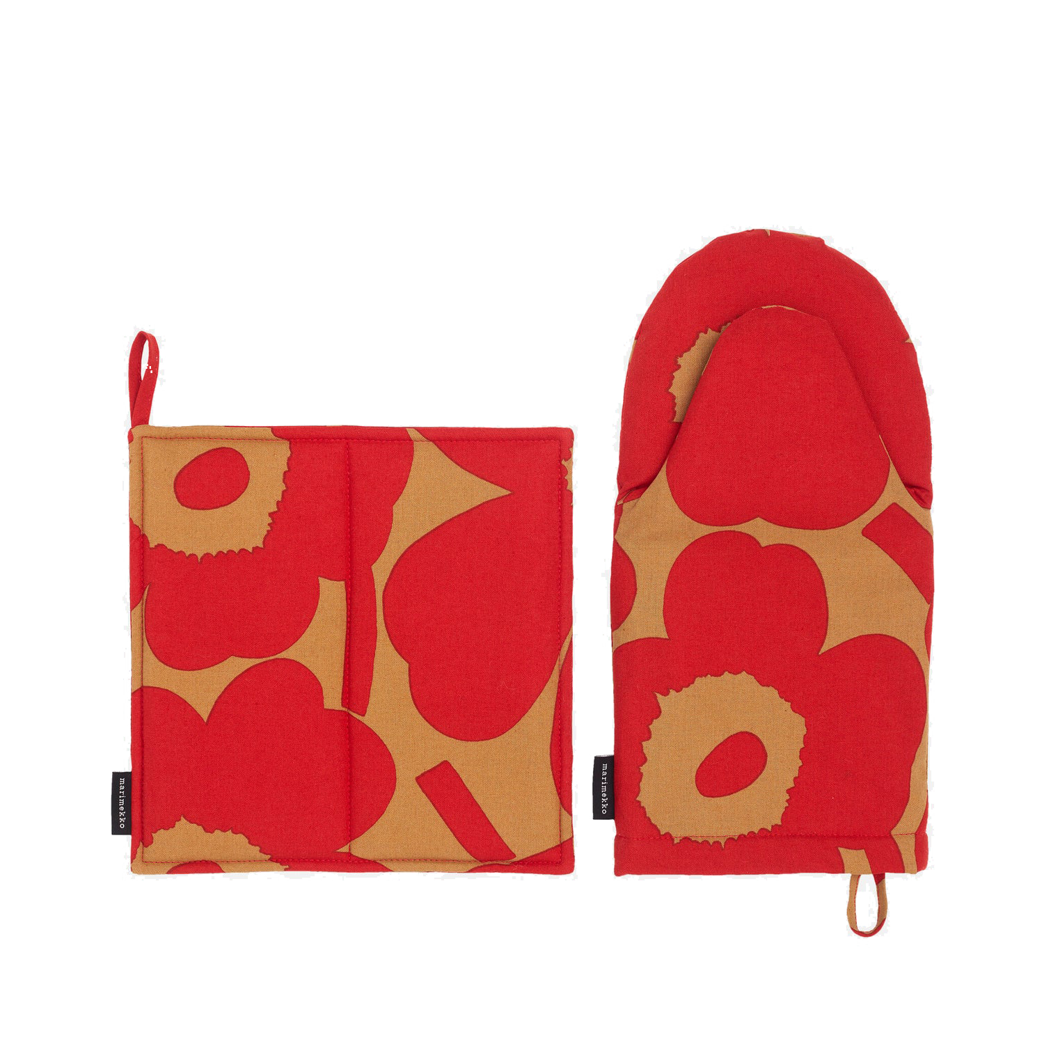 Marimekko Pieni Unikko Oven Mitten & Pot Holder Set
