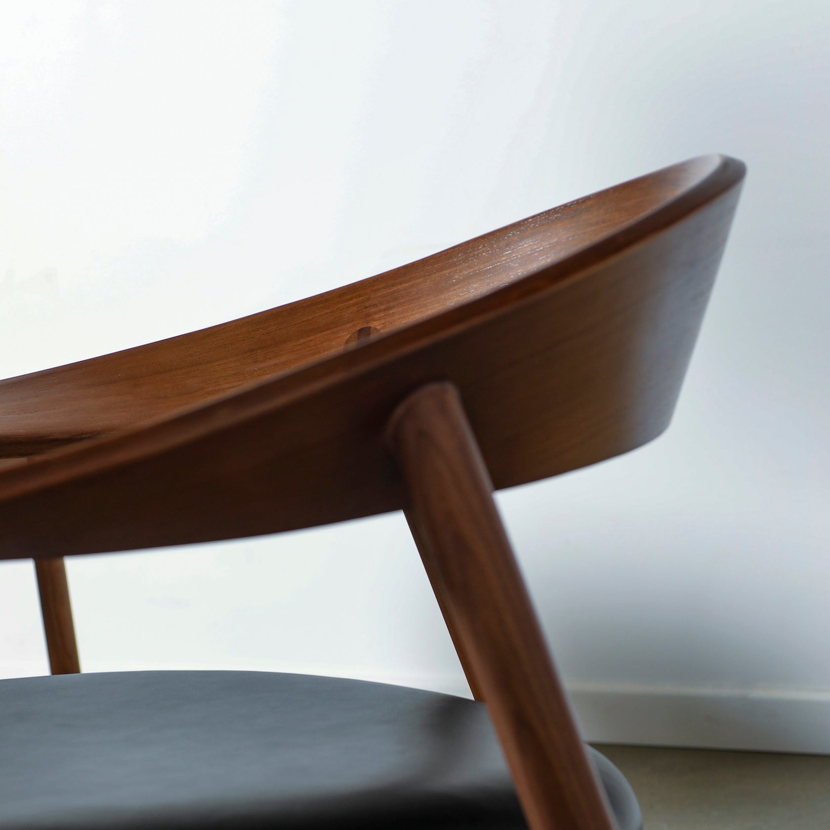 Bentwood Black Leather Armchair