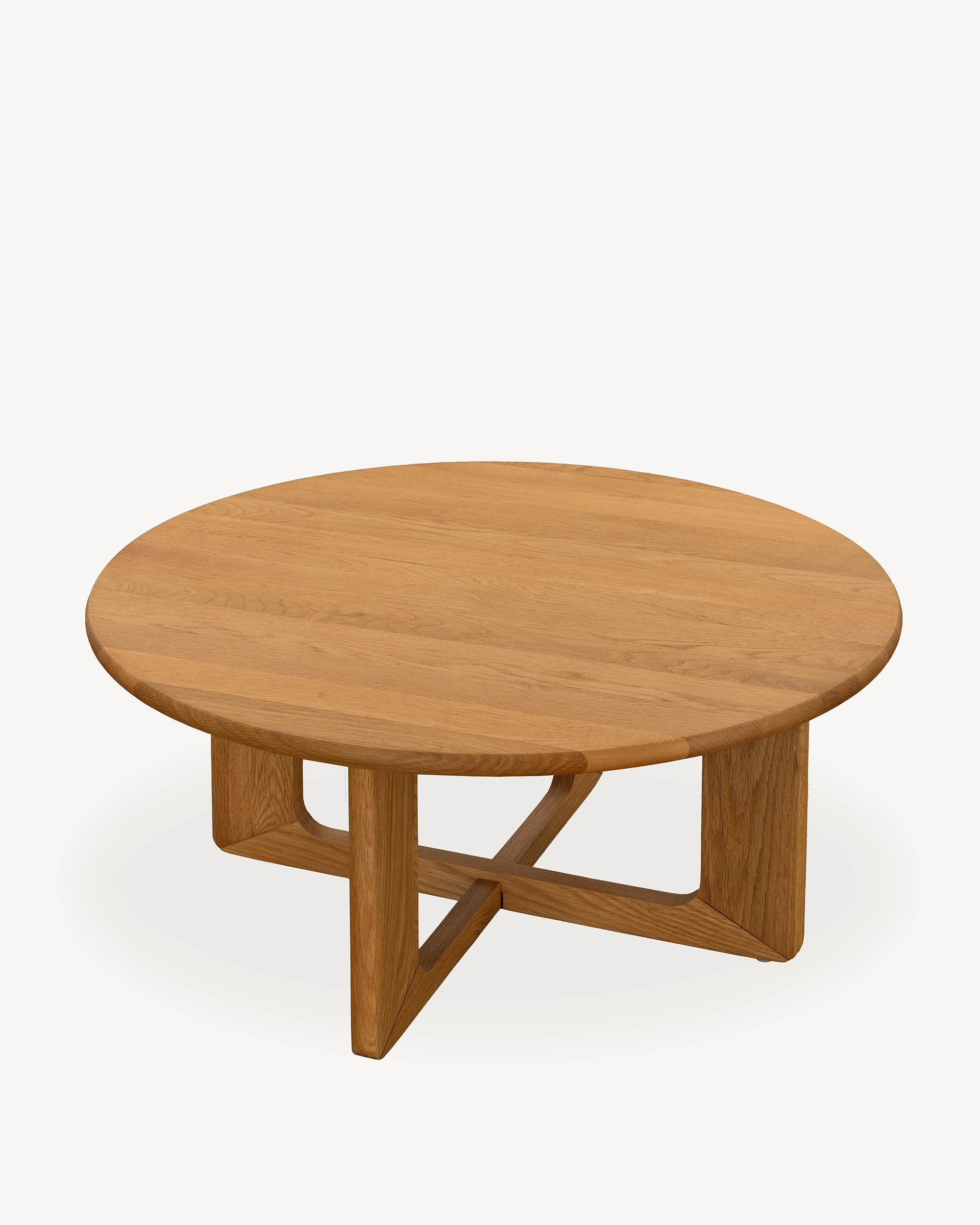 Arke Solid Oak Round Coffee Table