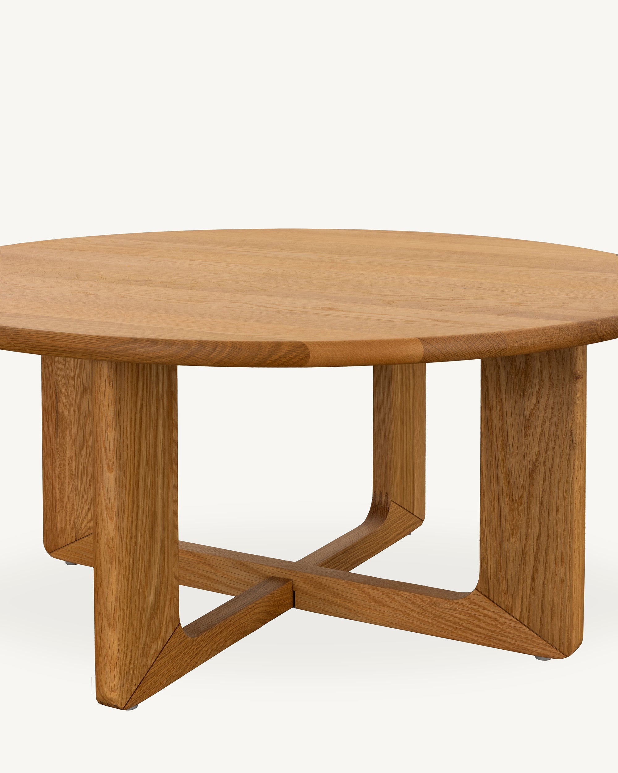 Arke Solid Oak Round Coffee Table