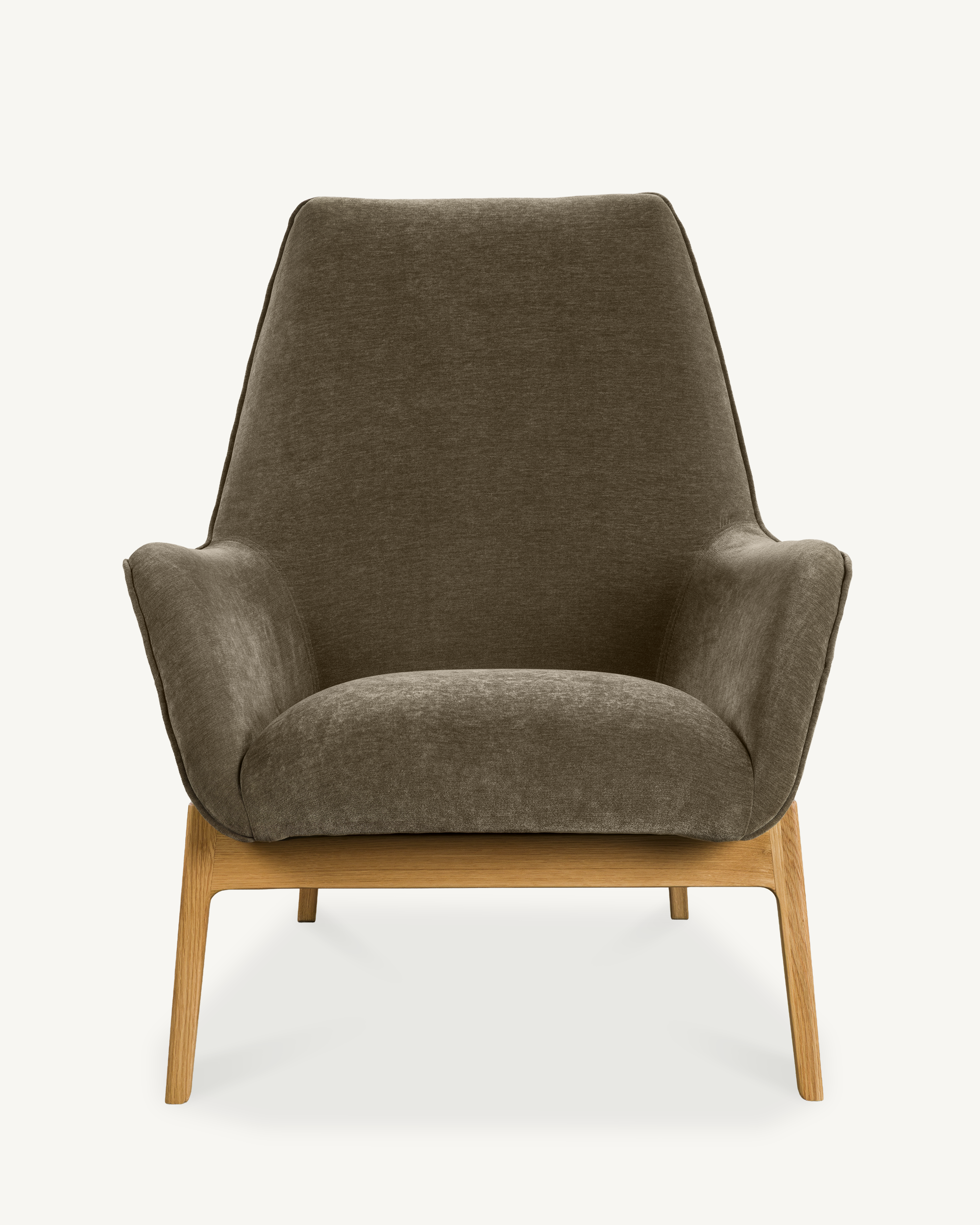 Arna High Back Arm Chair - Olive