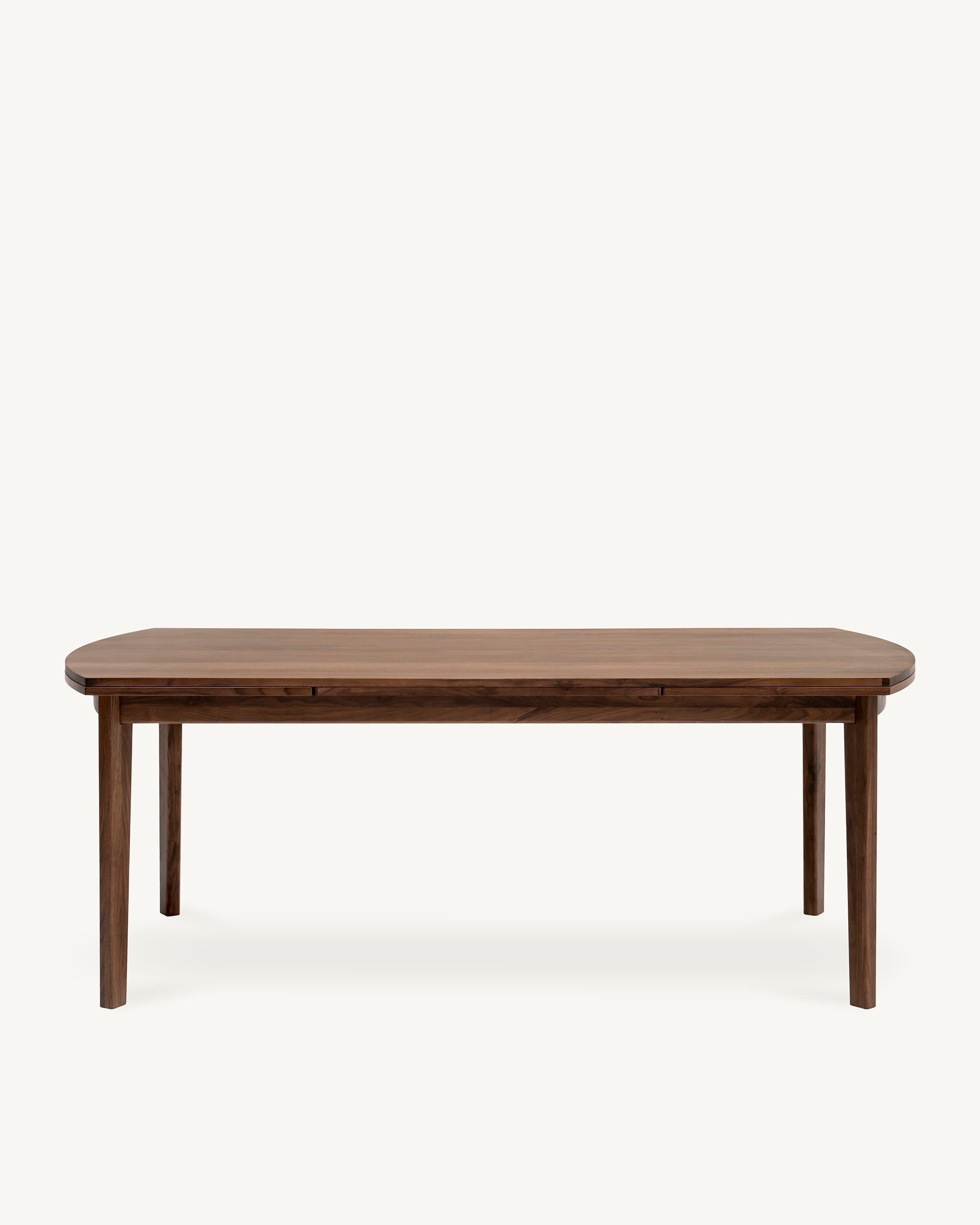 Arna Curve Extendable Dining Table American Black Walnut