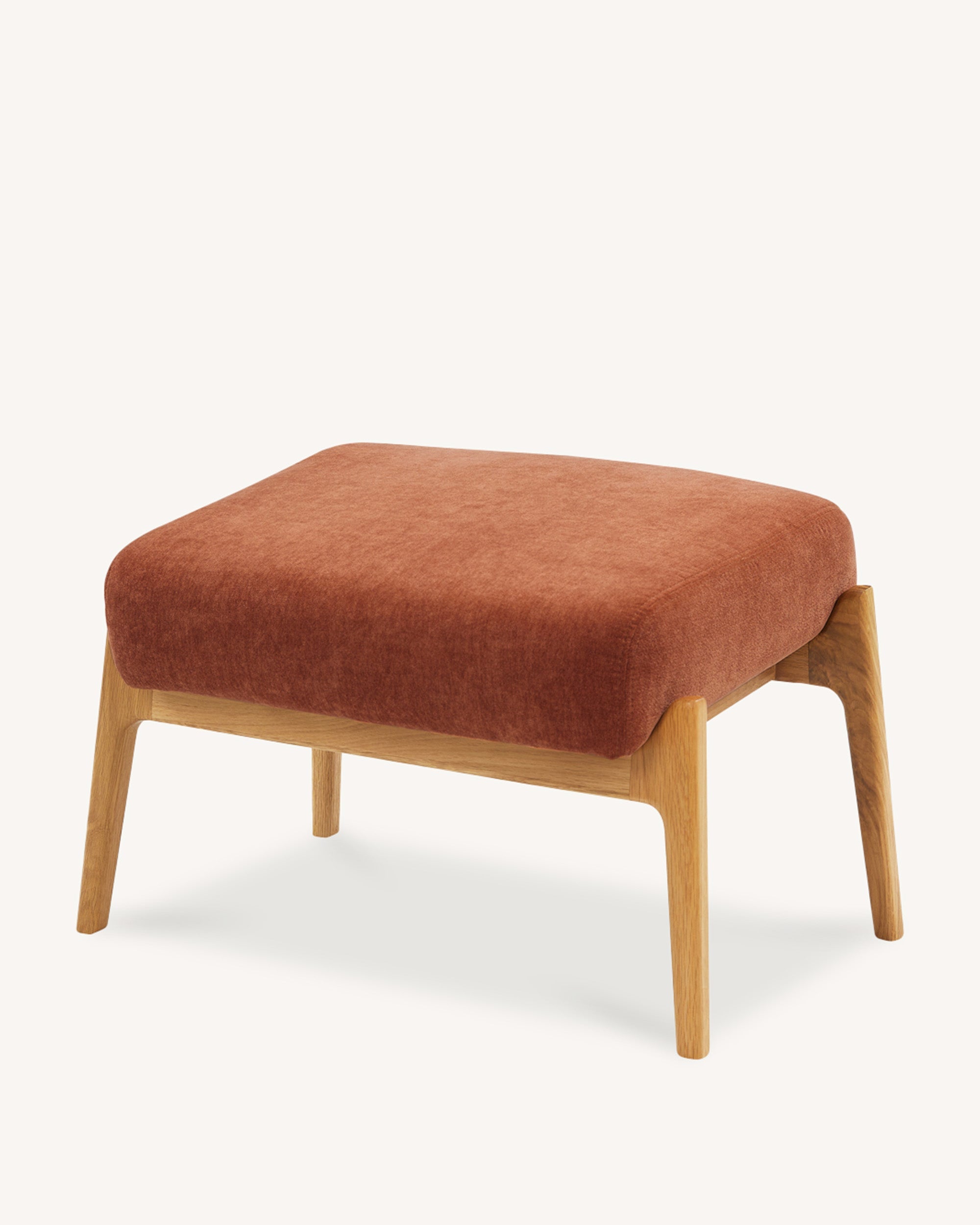 Arna Fabric Foot Stool Rust