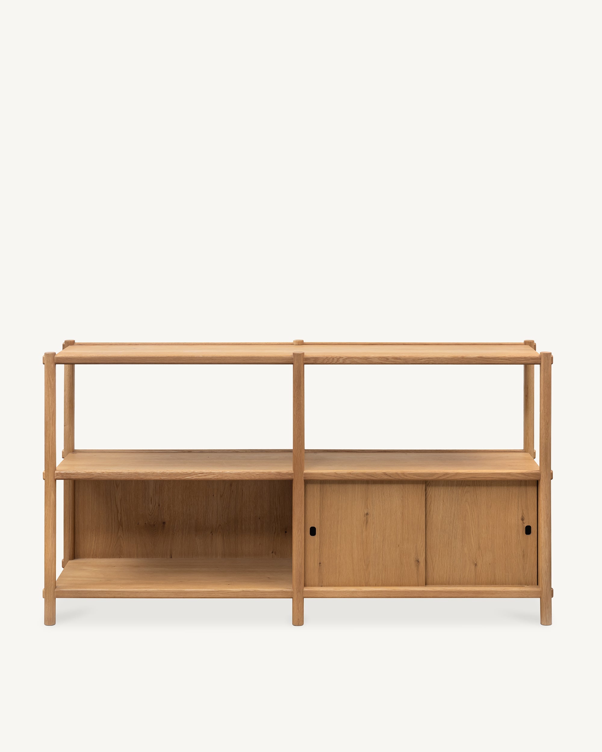 Arna Low Oak Bookcase 
