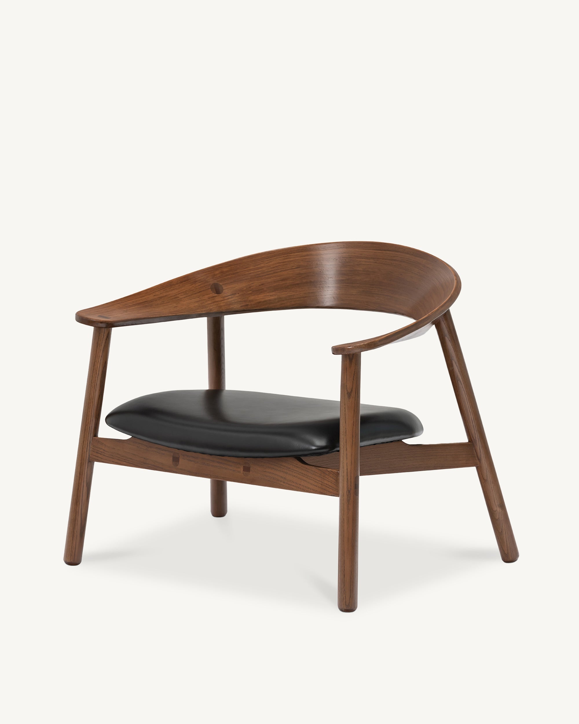 Bentwood Black Leather Armchair