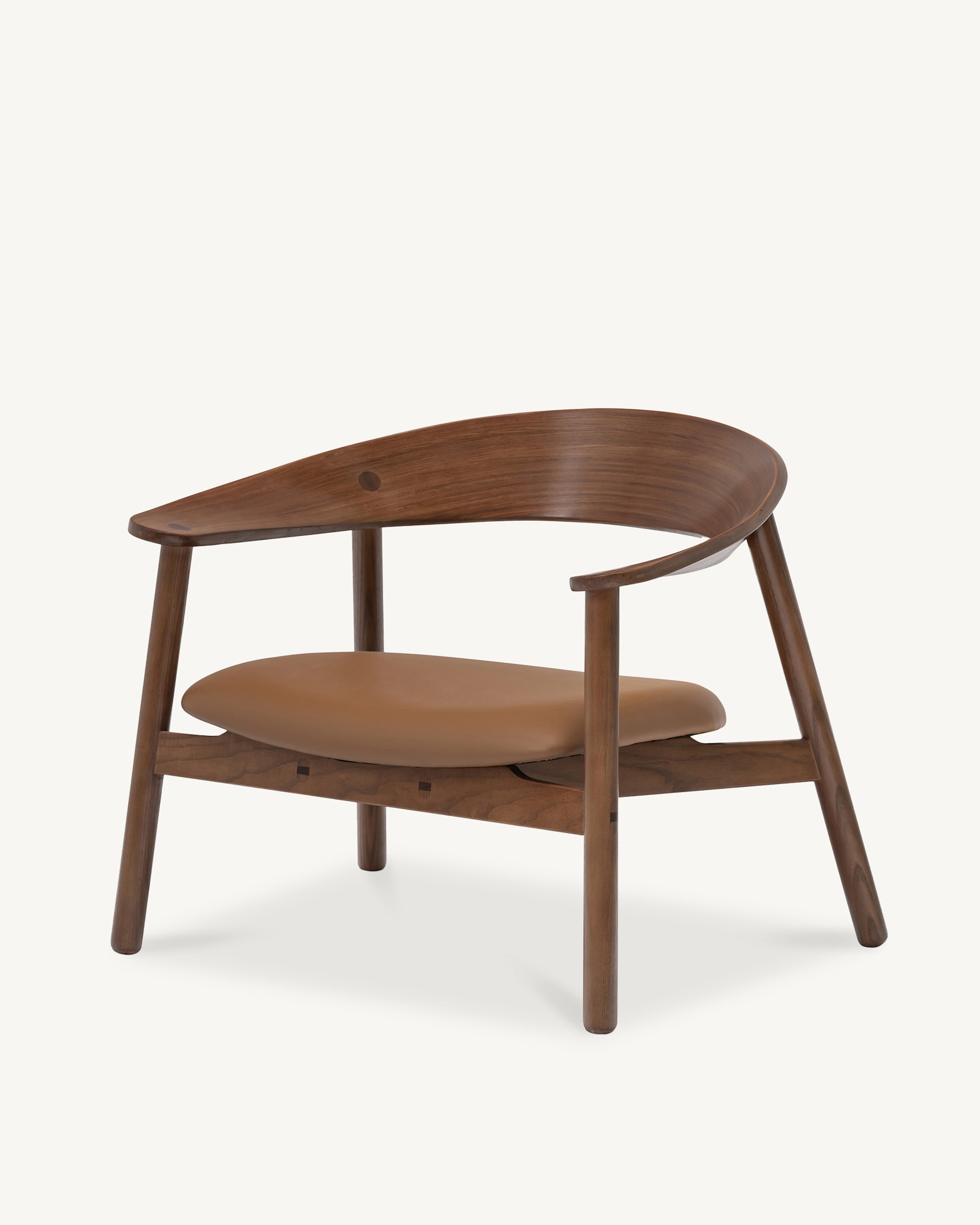 Bentwood Tan Leather Armchair