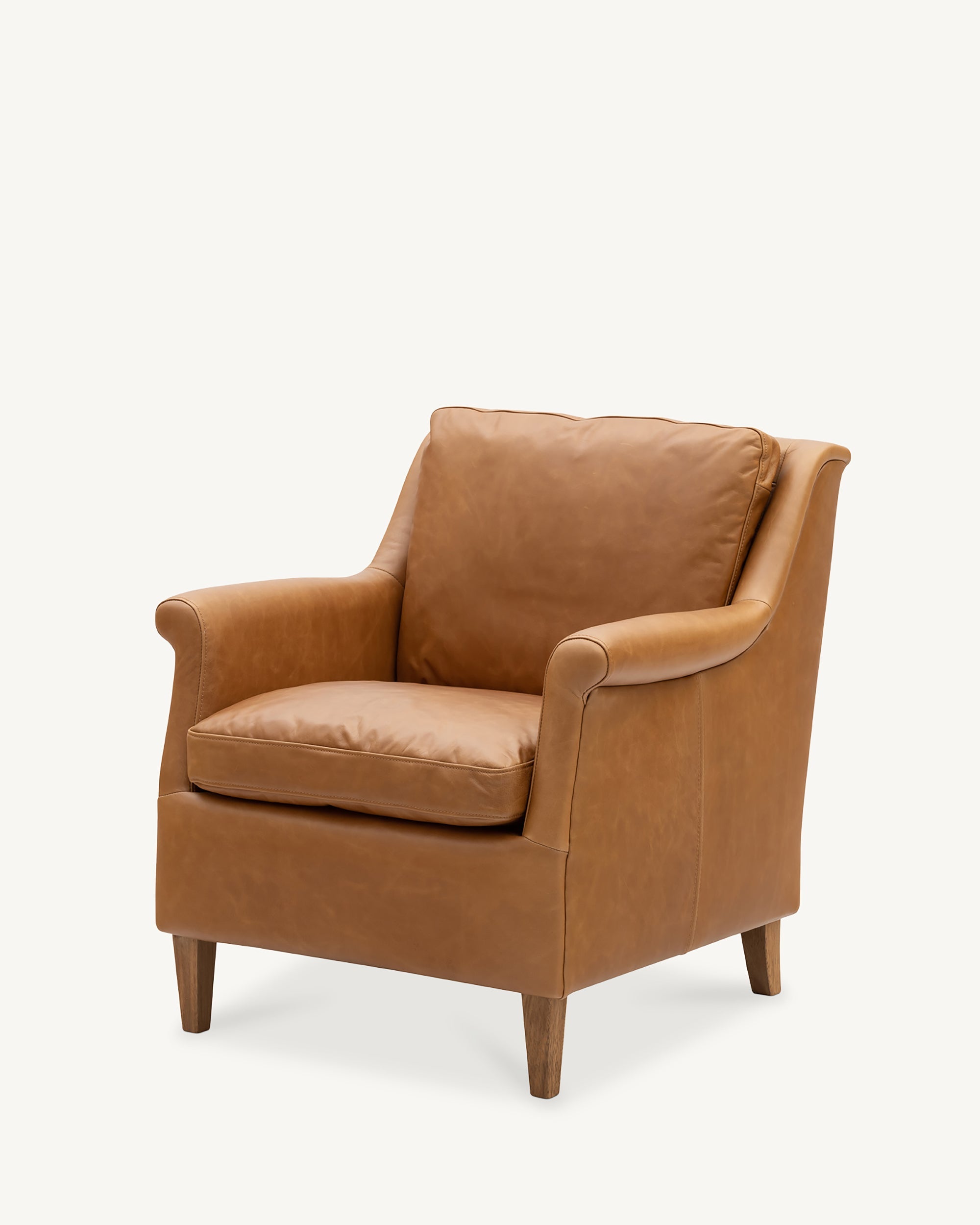 Club Armchair Authentic Leather Tan