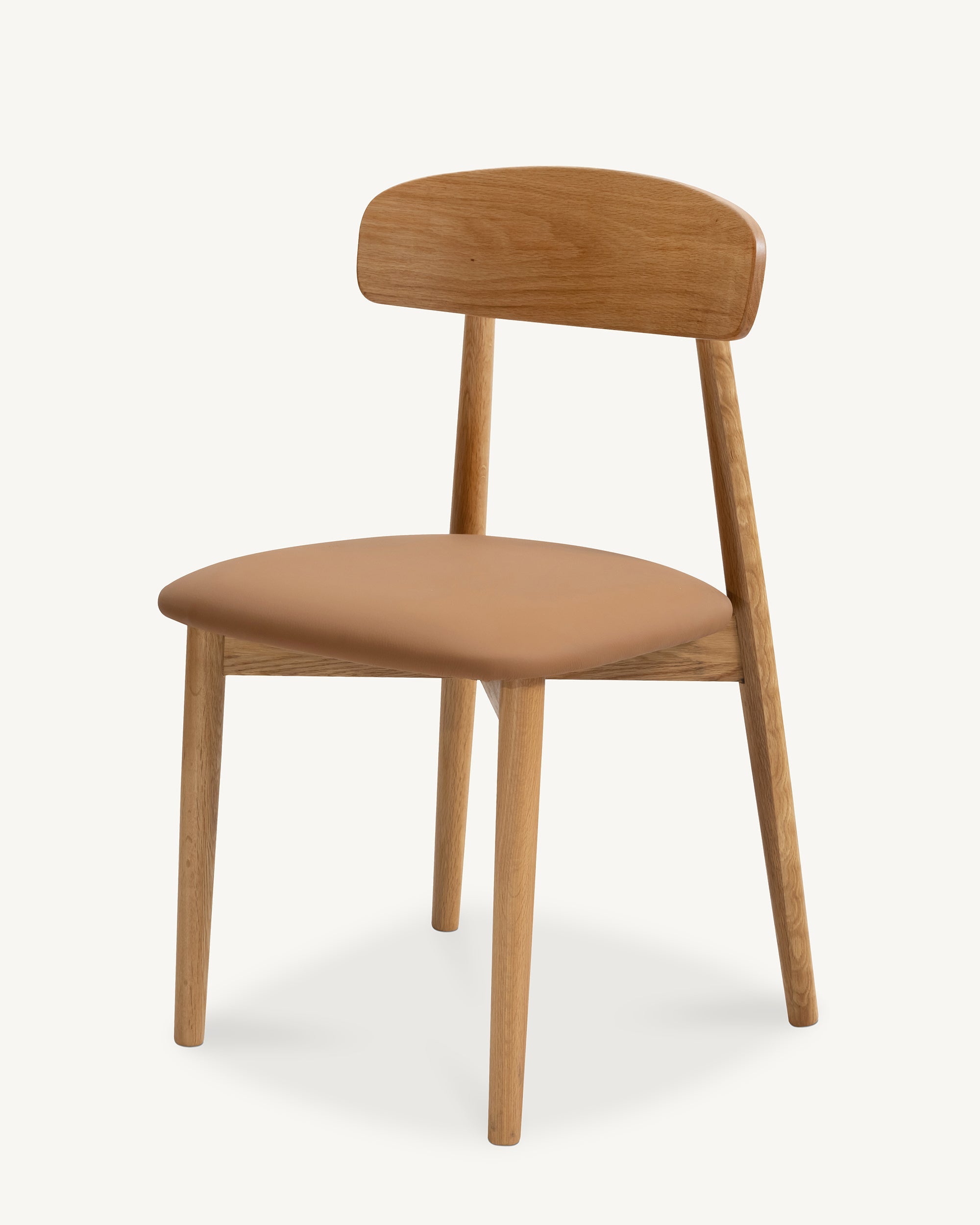 Forest 03 Cognac Leather Dining Chair