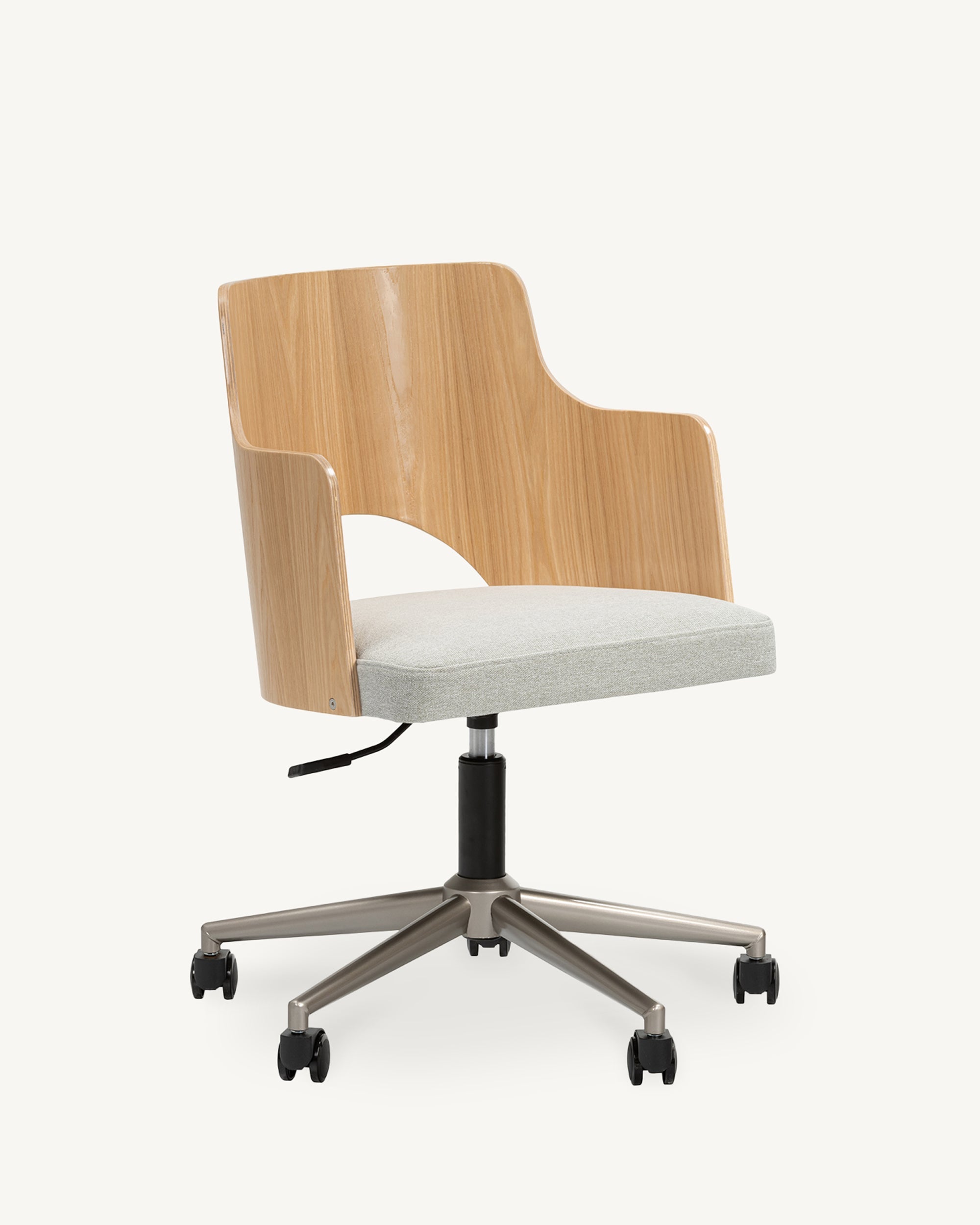 Kontor Mist Grey Fabric Office Chair