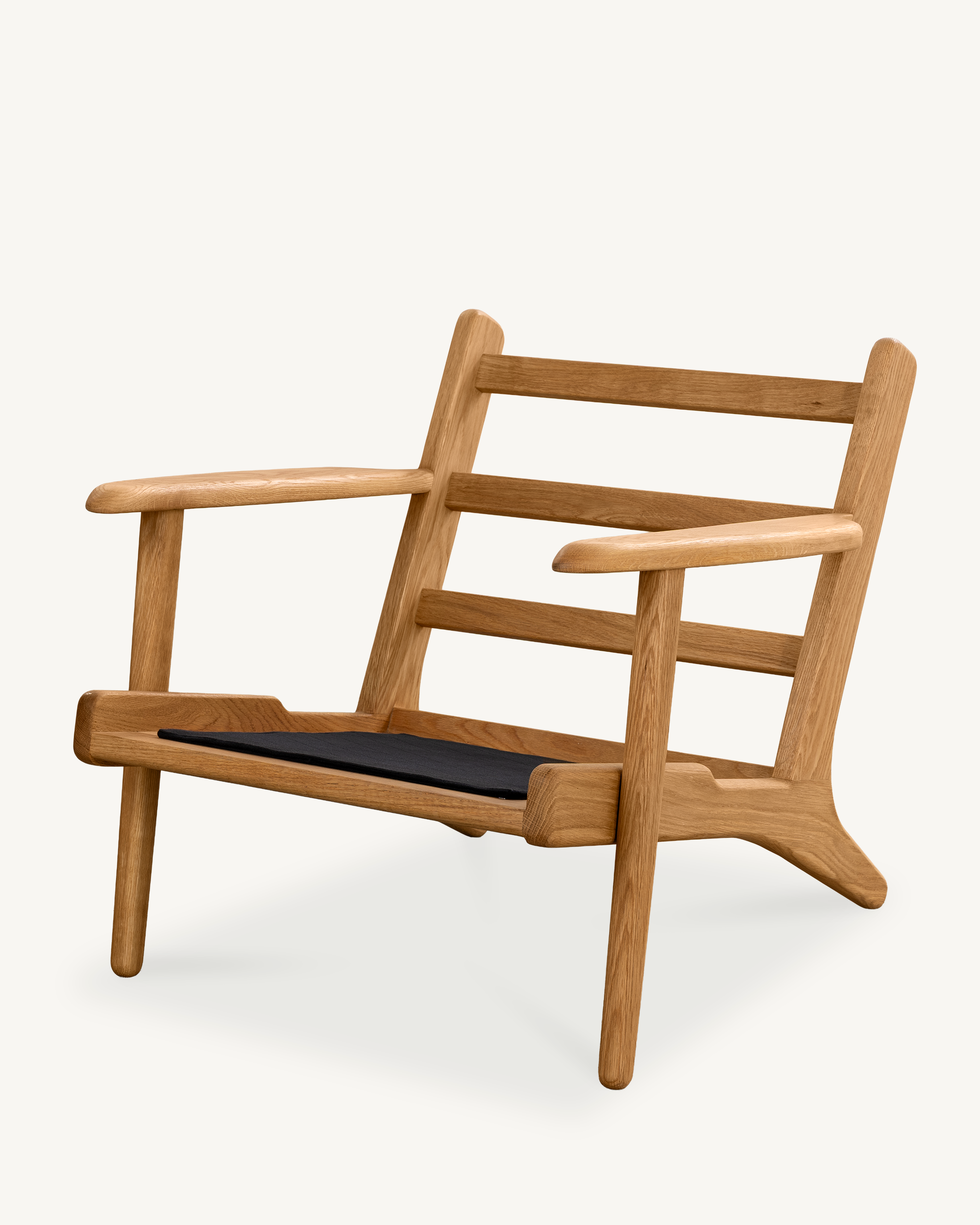 Map Armchair - Oak & Fabric