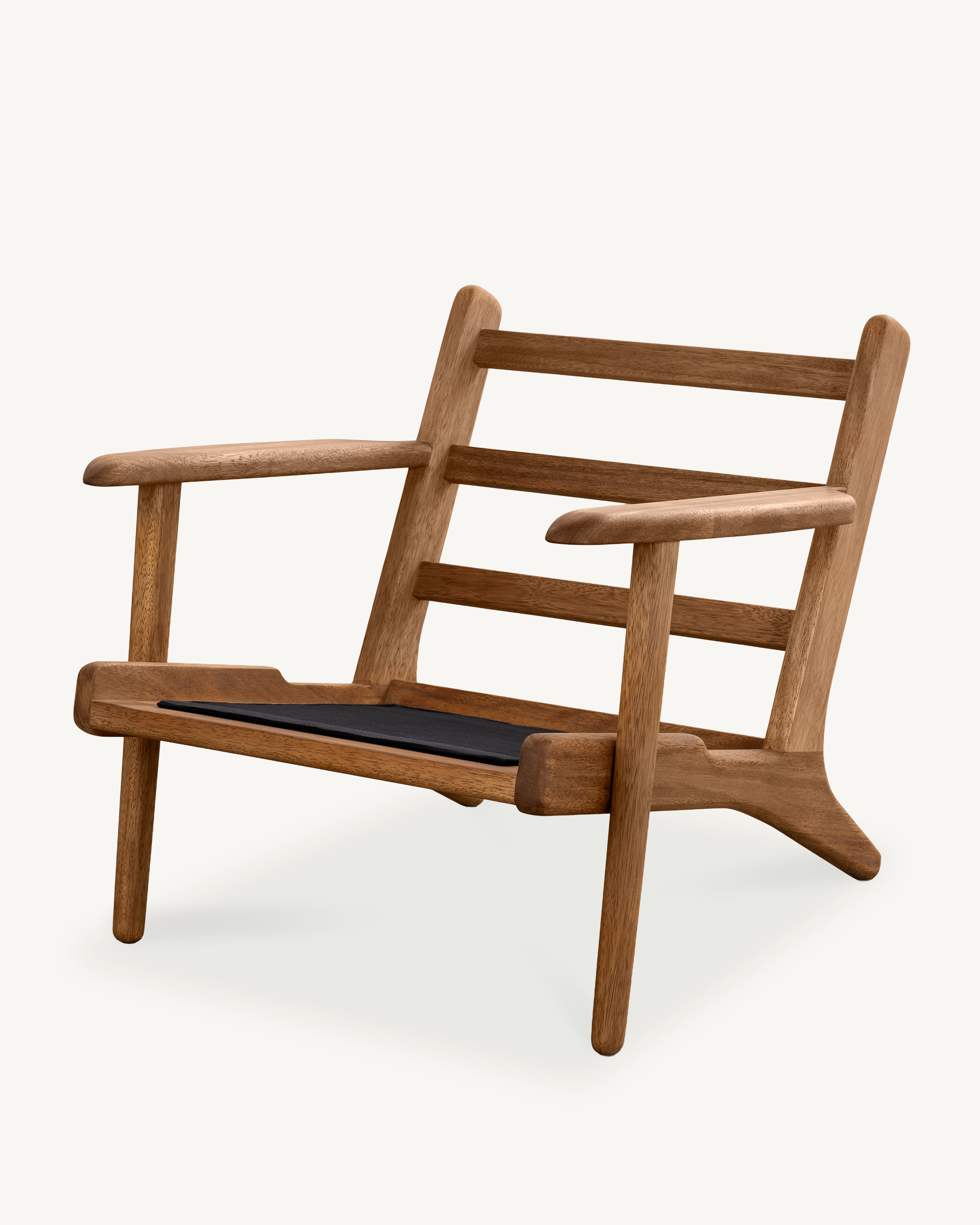 Map Armchair - Walnut & Fabric