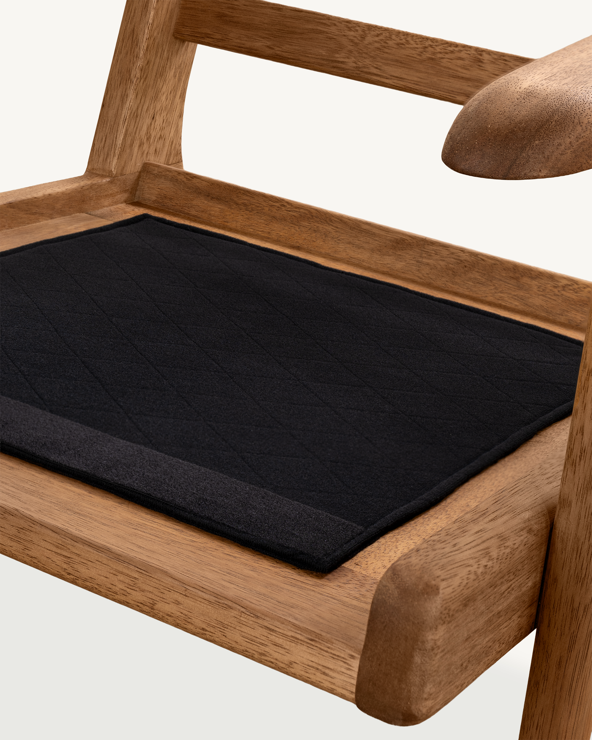 Map Armchair - Walnut & Fabric
