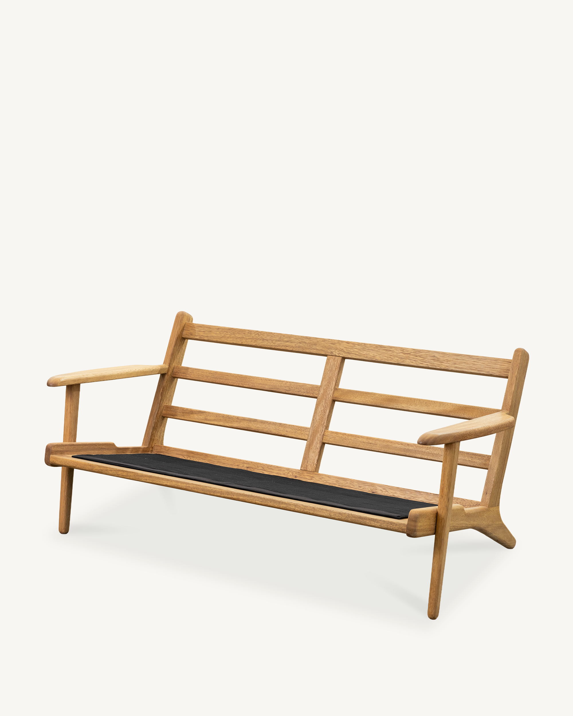 Map 2 Seat Sofa - Walnut & Leather