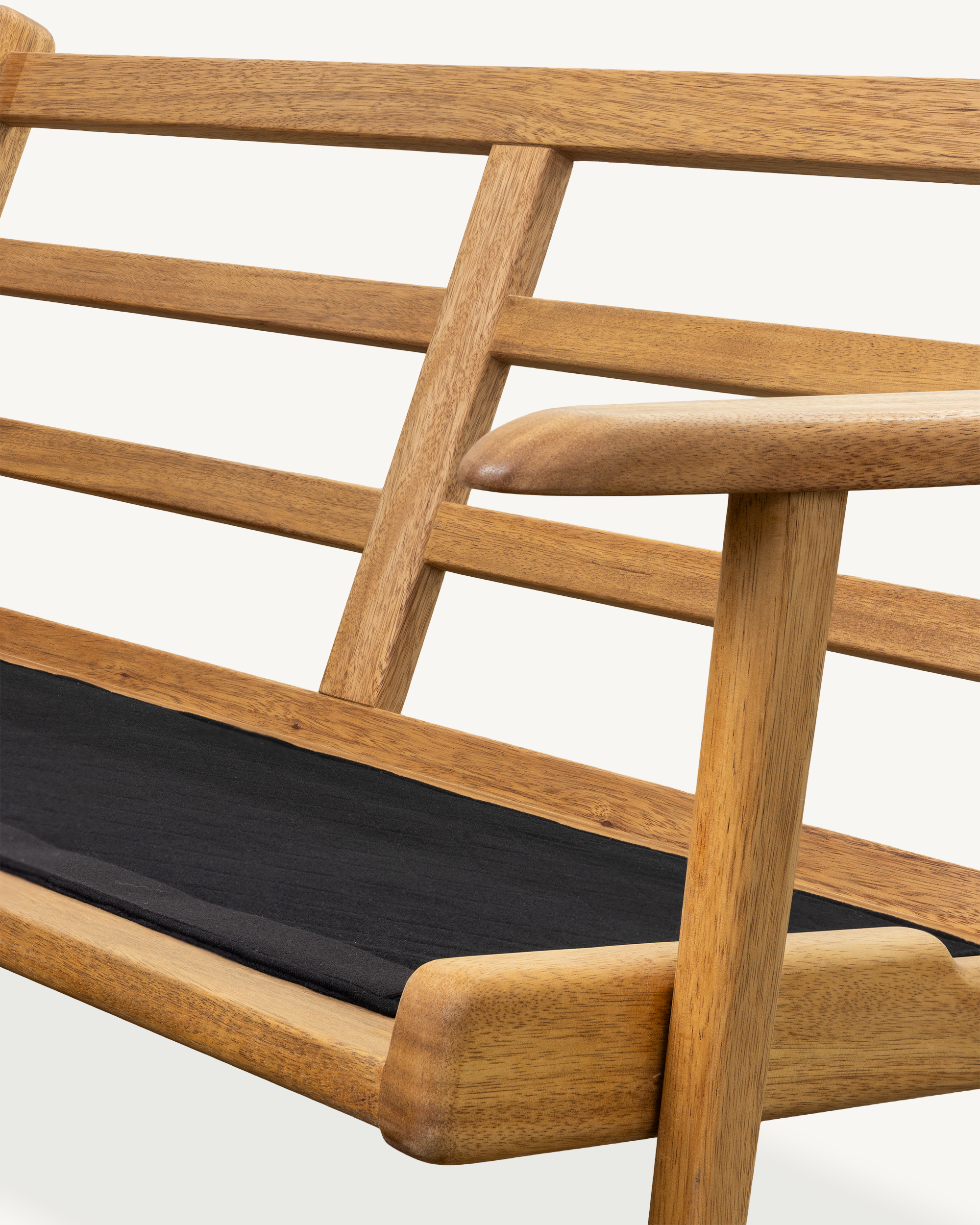 Map 2 Seat Sofa - Walnut & Leather