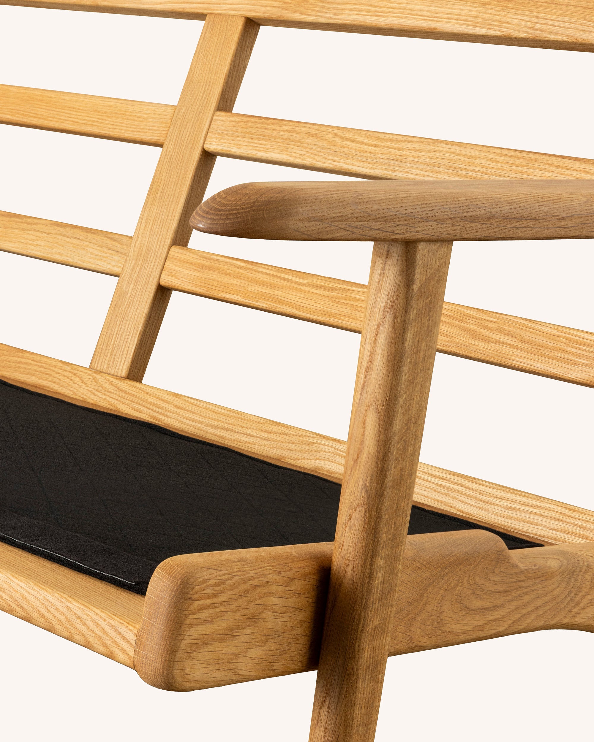 Map 2 Seat Sofa Oak Frame Red Leather