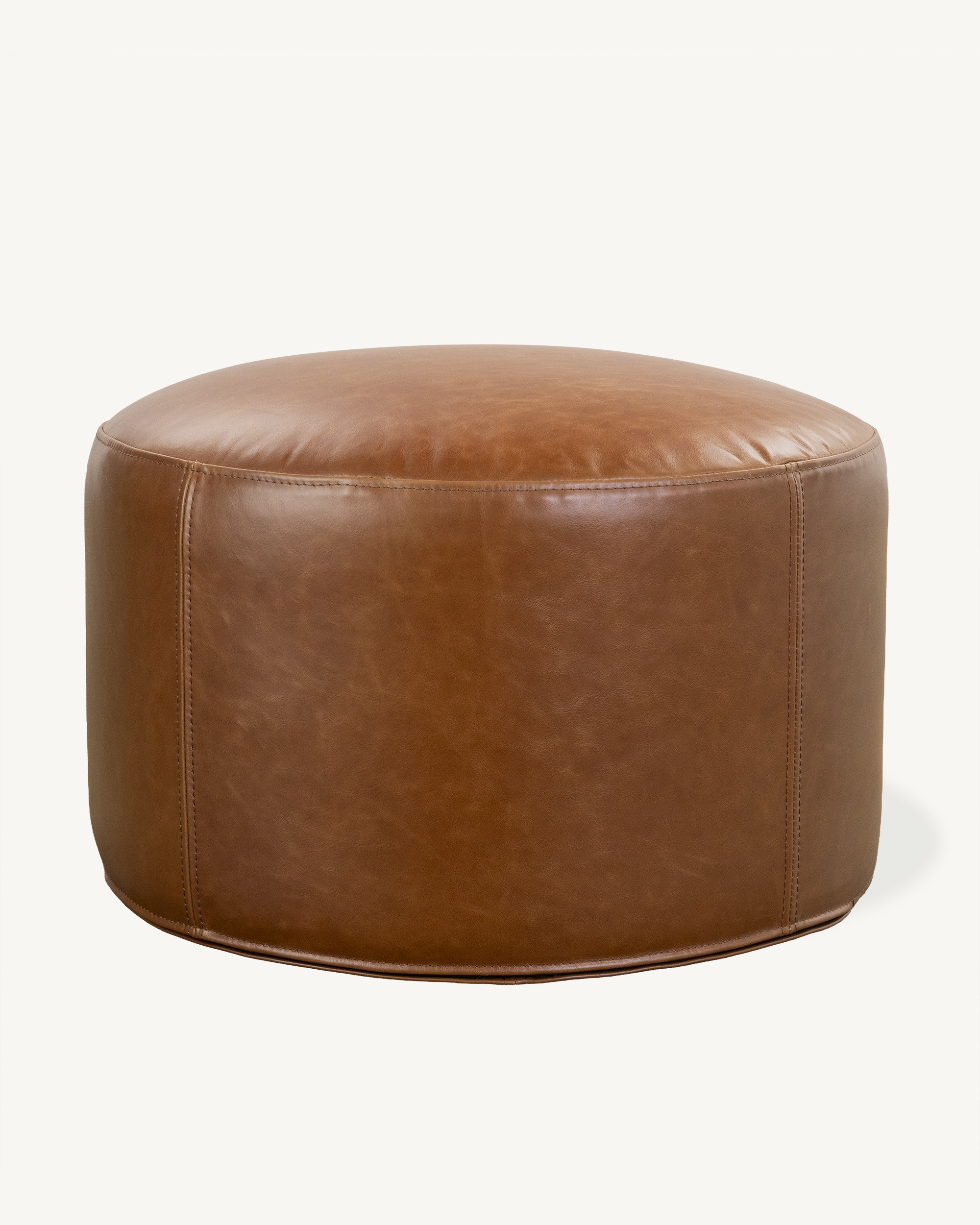 Metsa Ottoman Large - Brown Leather