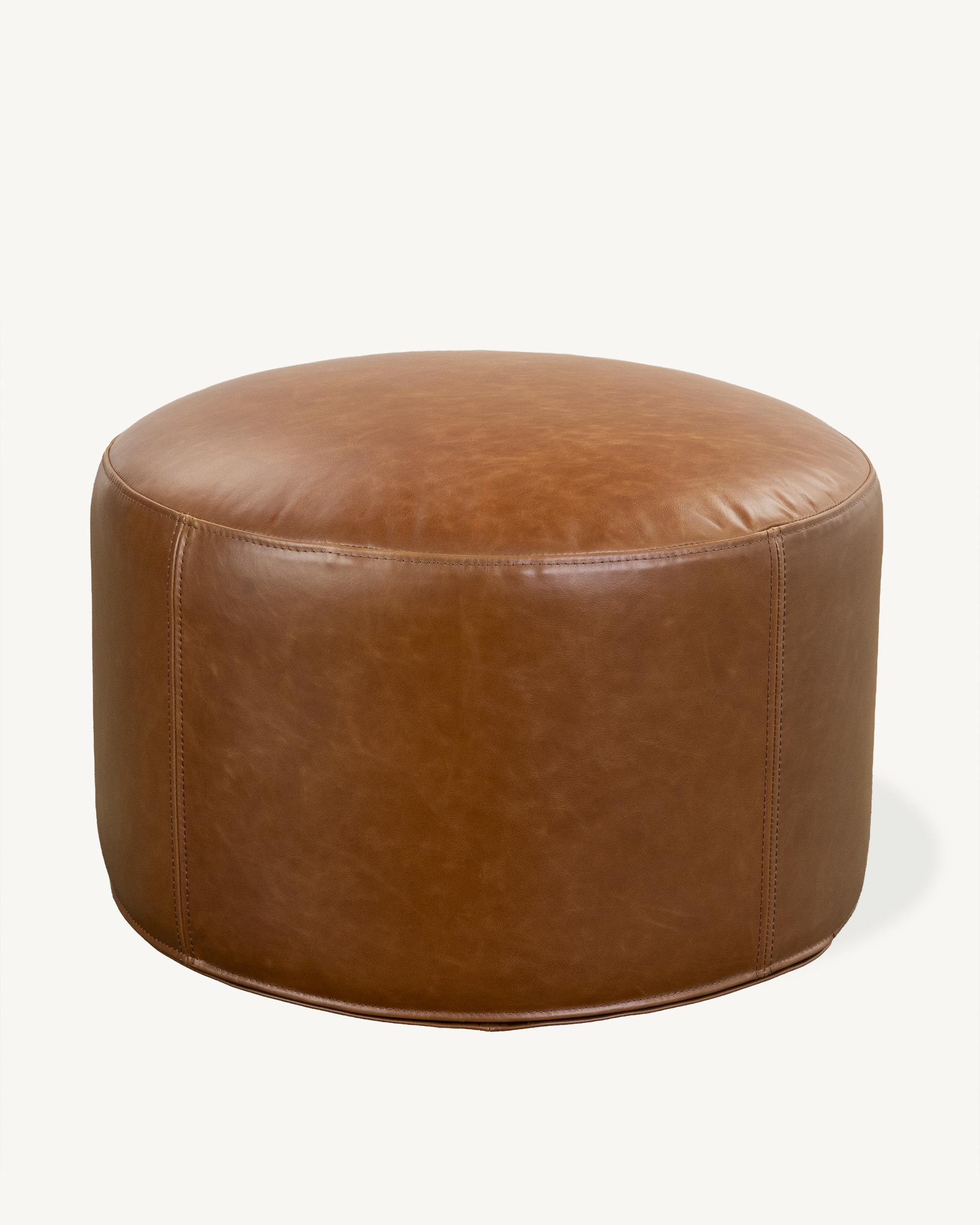 Metsa Ottoman Large - Brown Leather