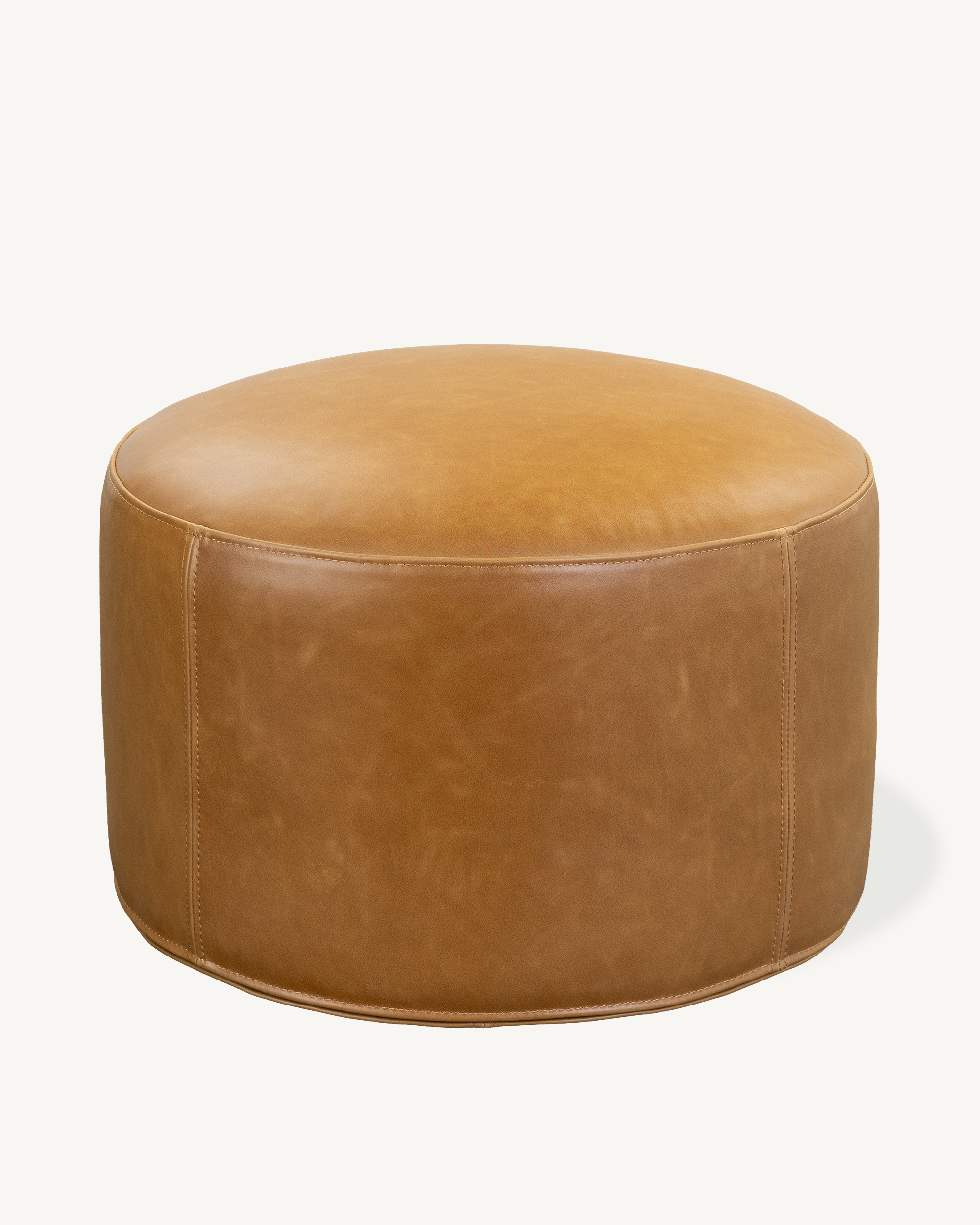 Metsa Ottoman Large - Tan Leather