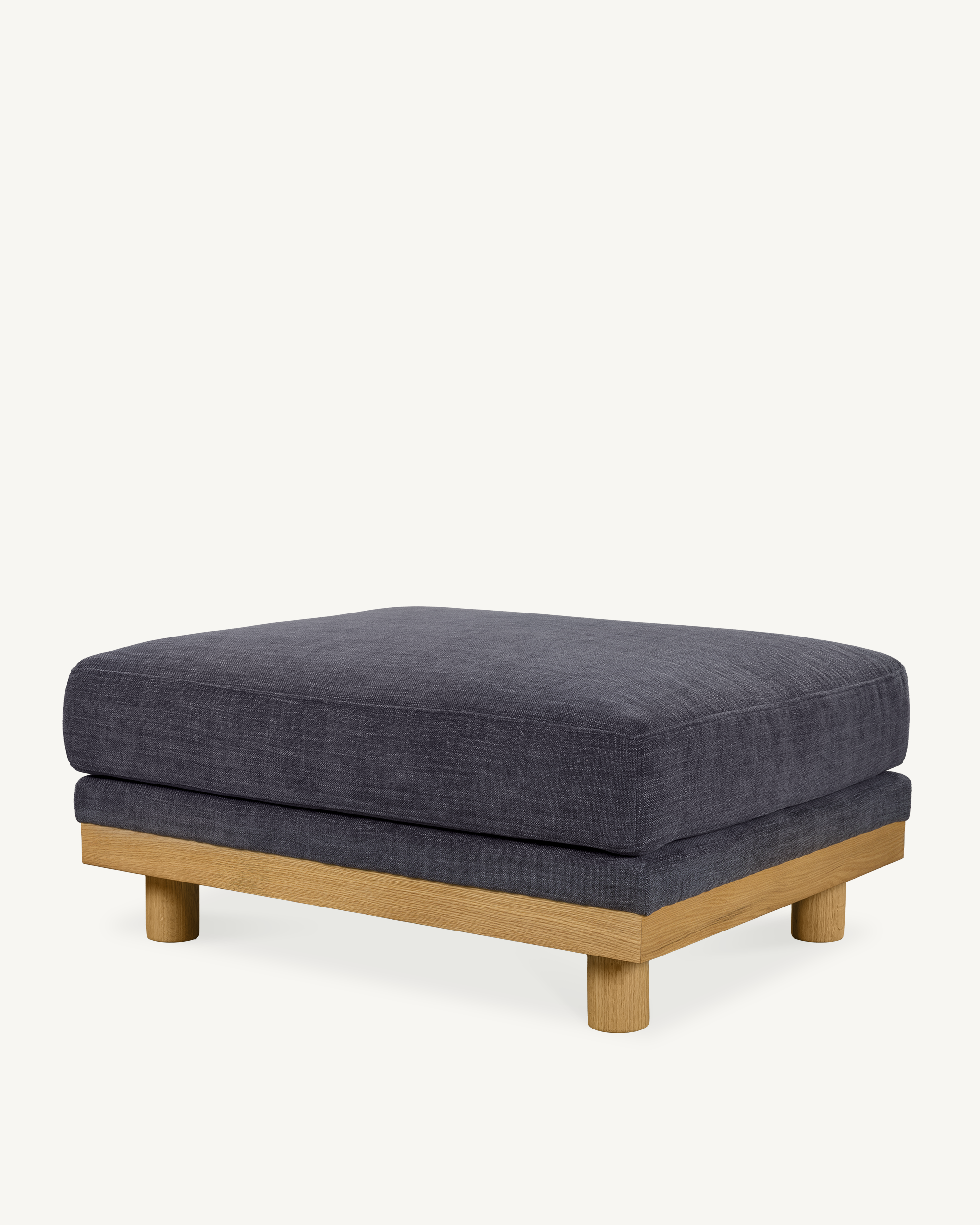 Metsa Sofa Foot Stool - Blue Smoke