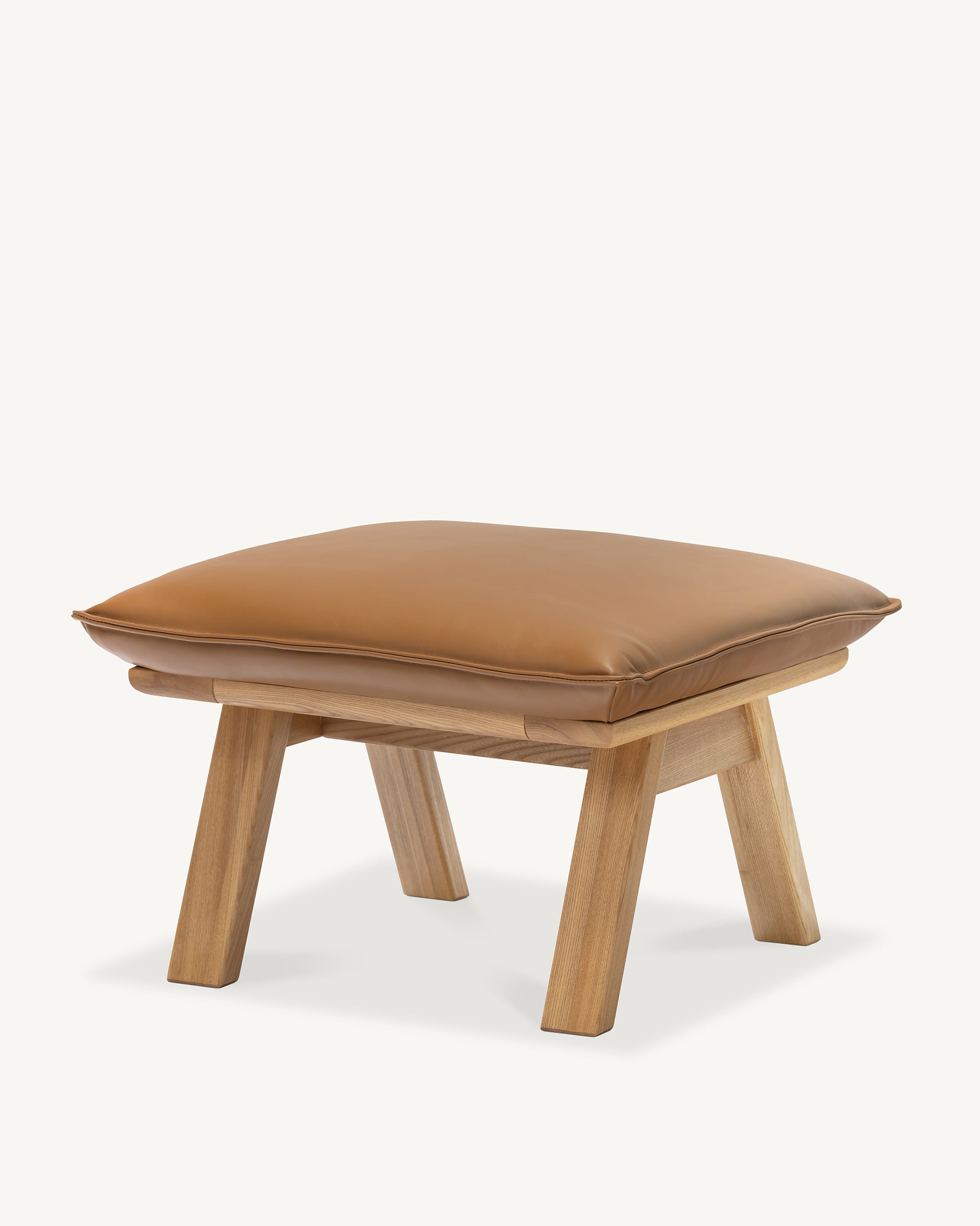 Nord Tan Leather Ottoman