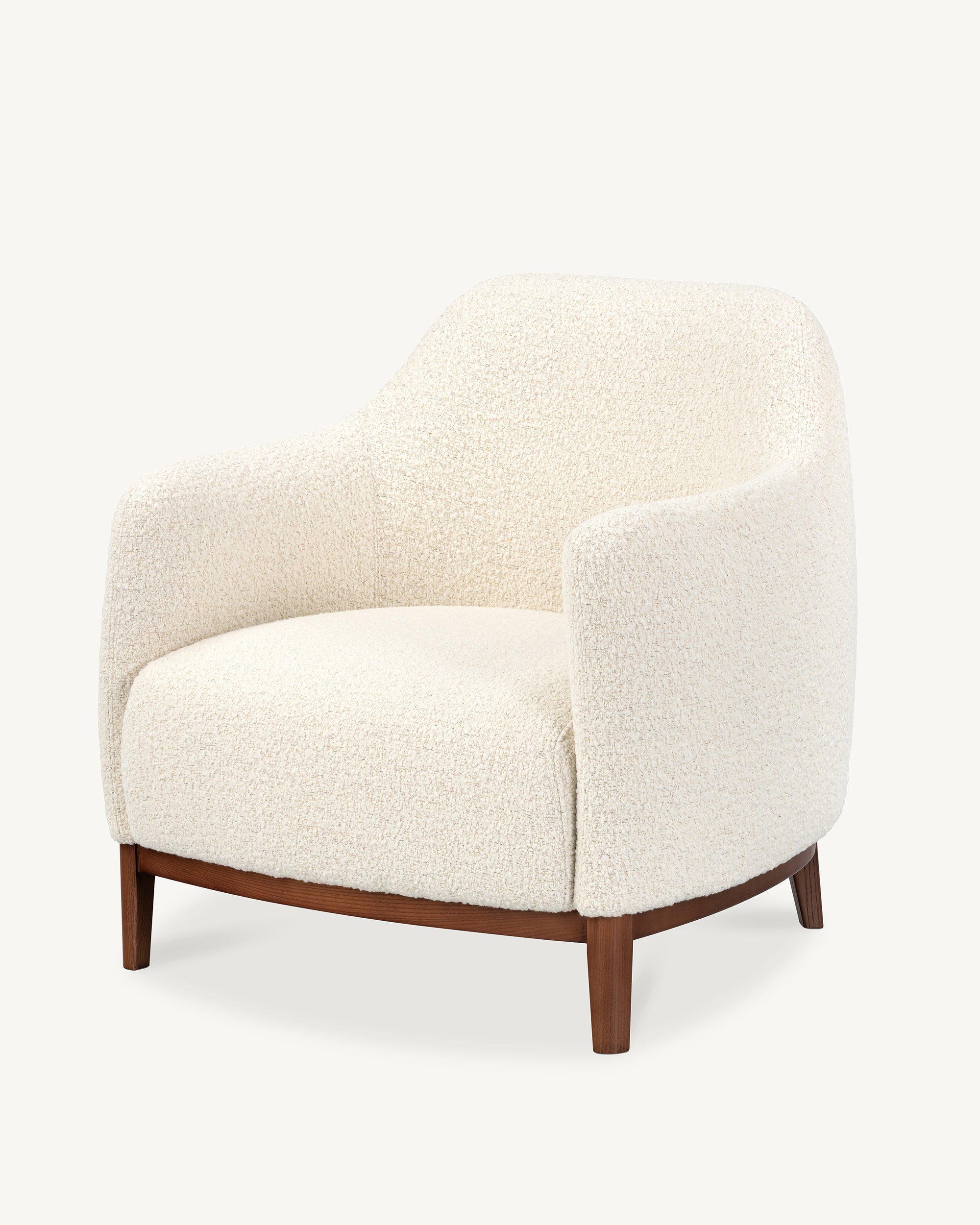 Snug Lounge Chair White Smoke