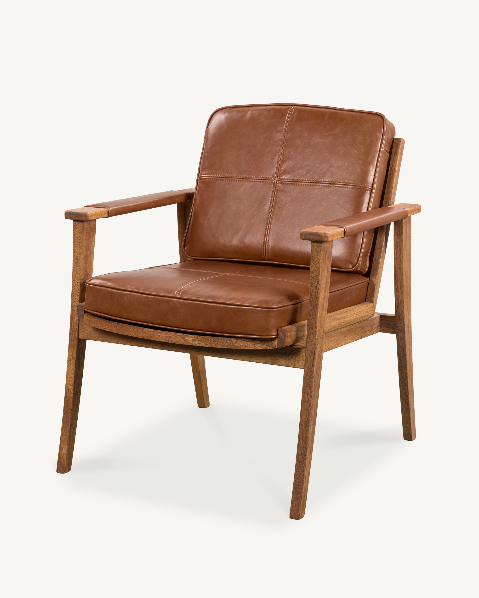 Torva Arm Chair - Brown Leather