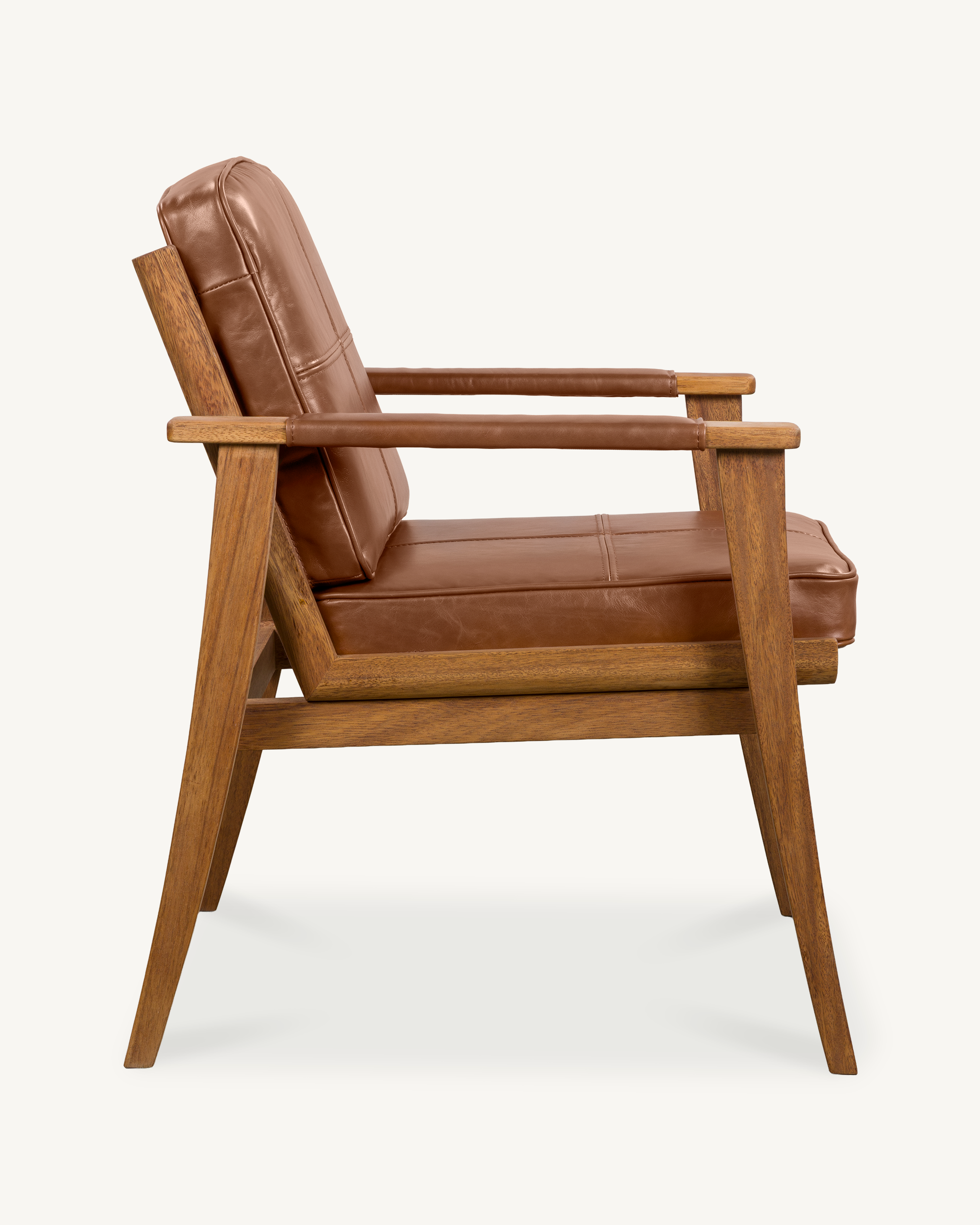 Torva Arm Chair - Brown Leather