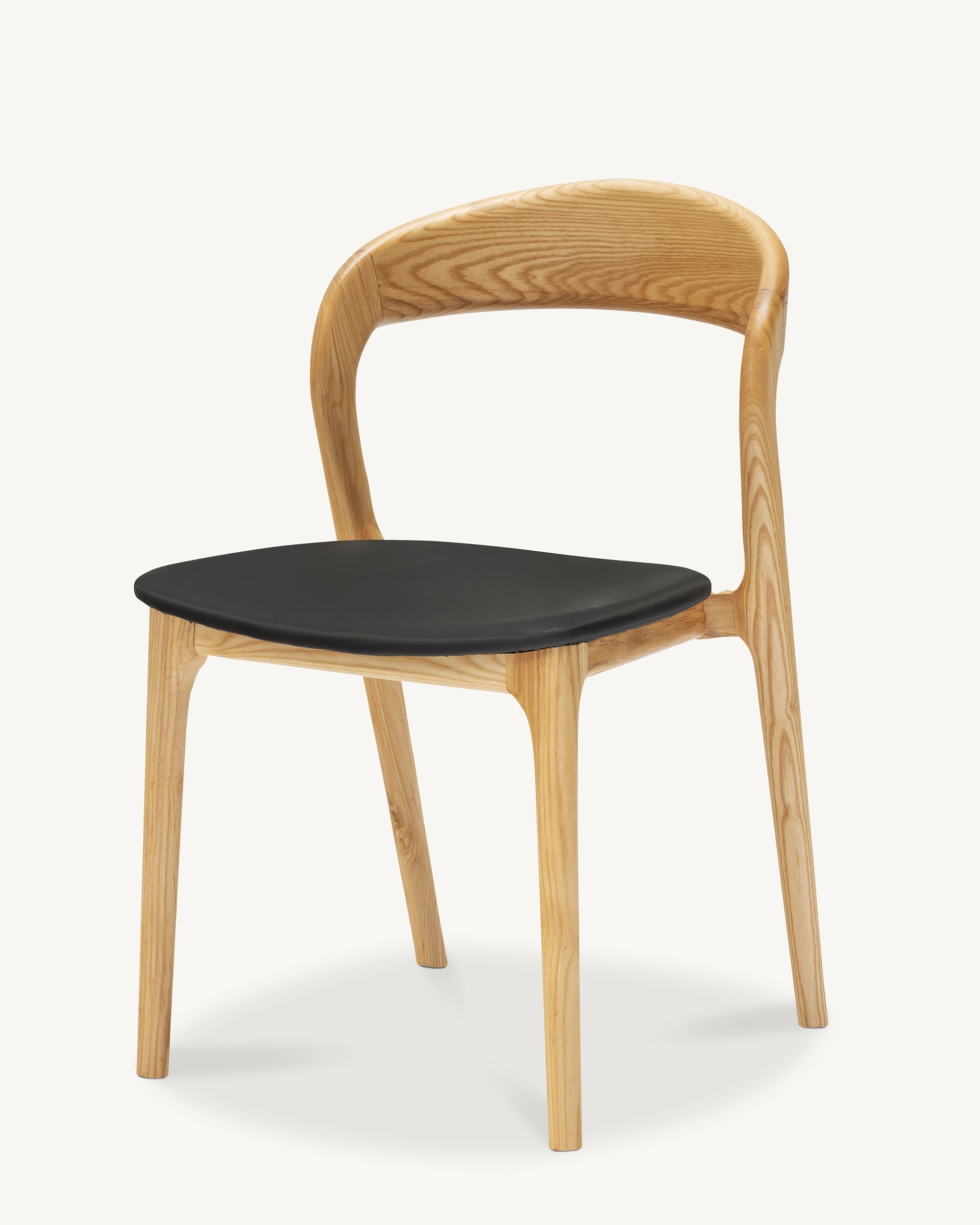 Vara 01 Black Faux Leather Dining Chair