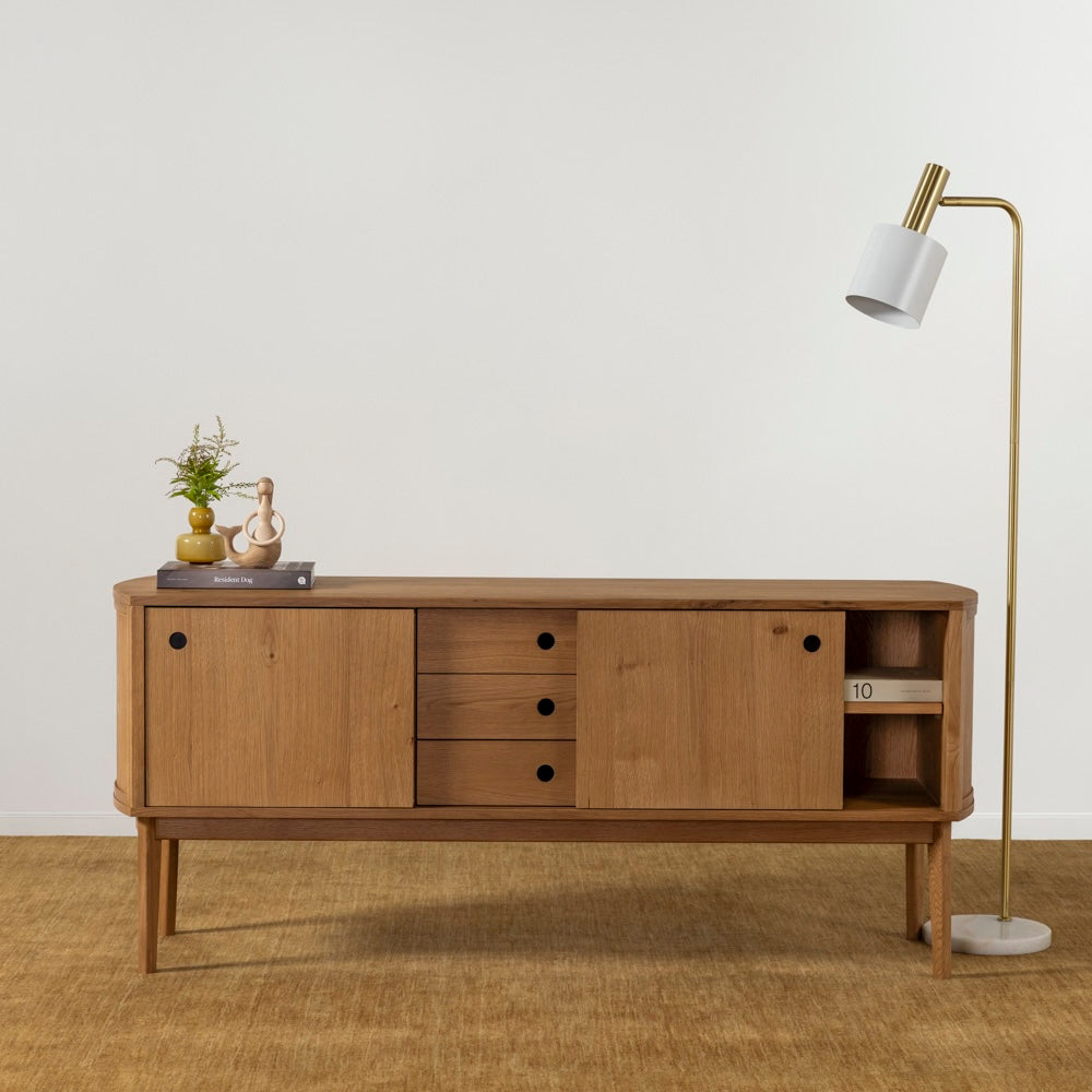 Arna Curve Oak Sideboard